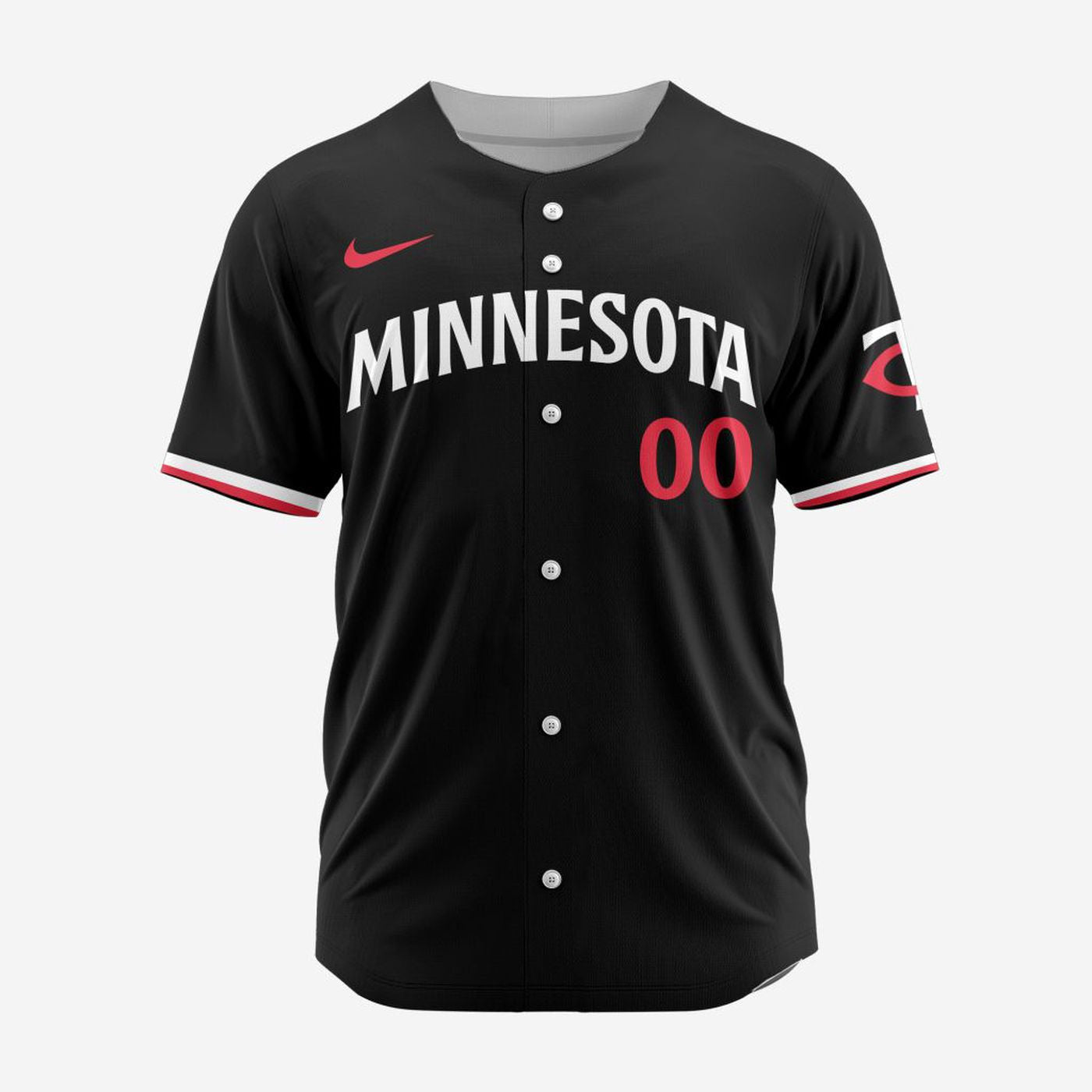 MLB Minnesota Twins Personalized Alternate Baseball Jersey - Bafud baseball jersey product view 2