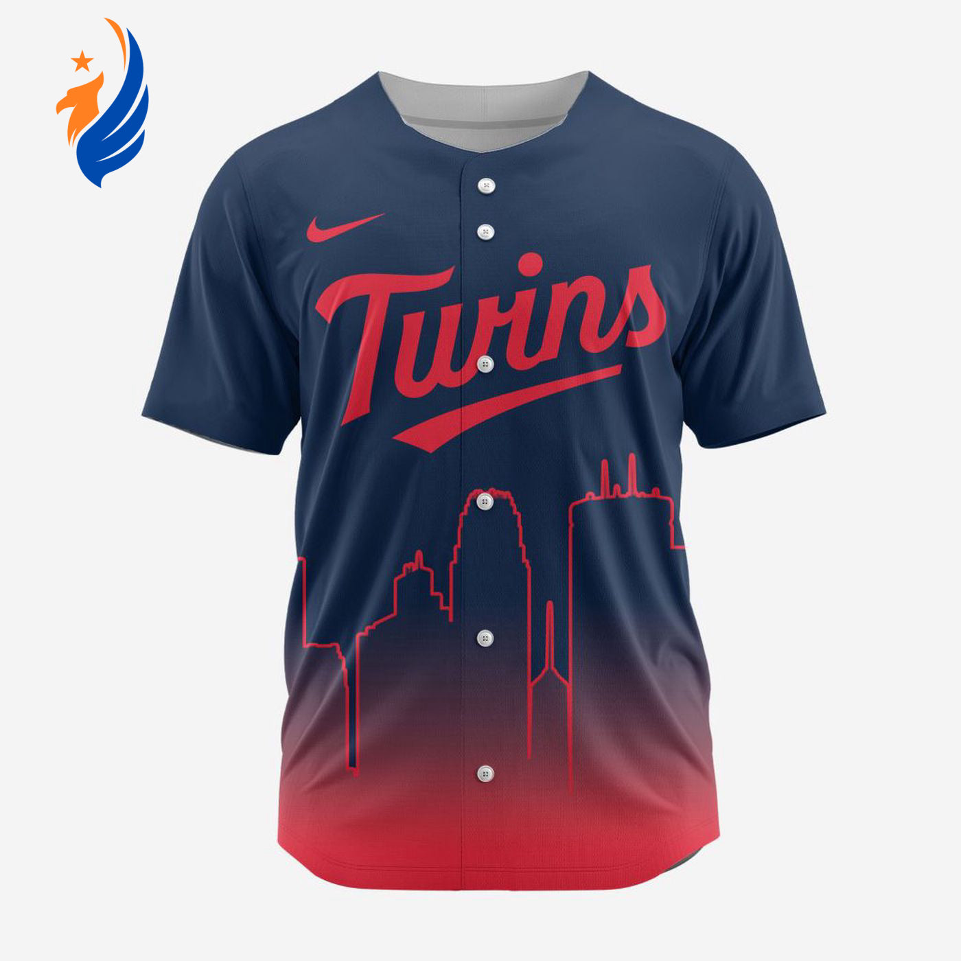 MLB Minnesota Twins Special City Edition Concept Baseball Jersey Gift for Men Women - Bafud baseball jersey product view 1