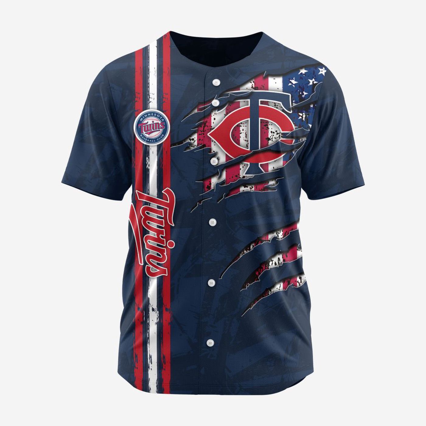 MLB Minnesota Twins Special Design Baseball Jersey Gift for Men Women - Bafud baseball jersey product view 2
