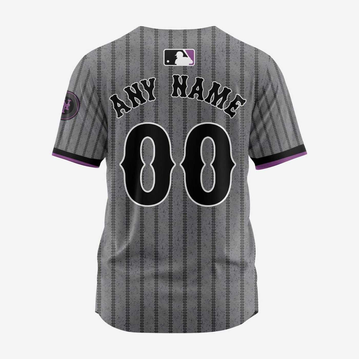 MLB New York Mets Personalized 2024 City Connect Baseball Jersey Design - Bafud baseball jersey product view 2