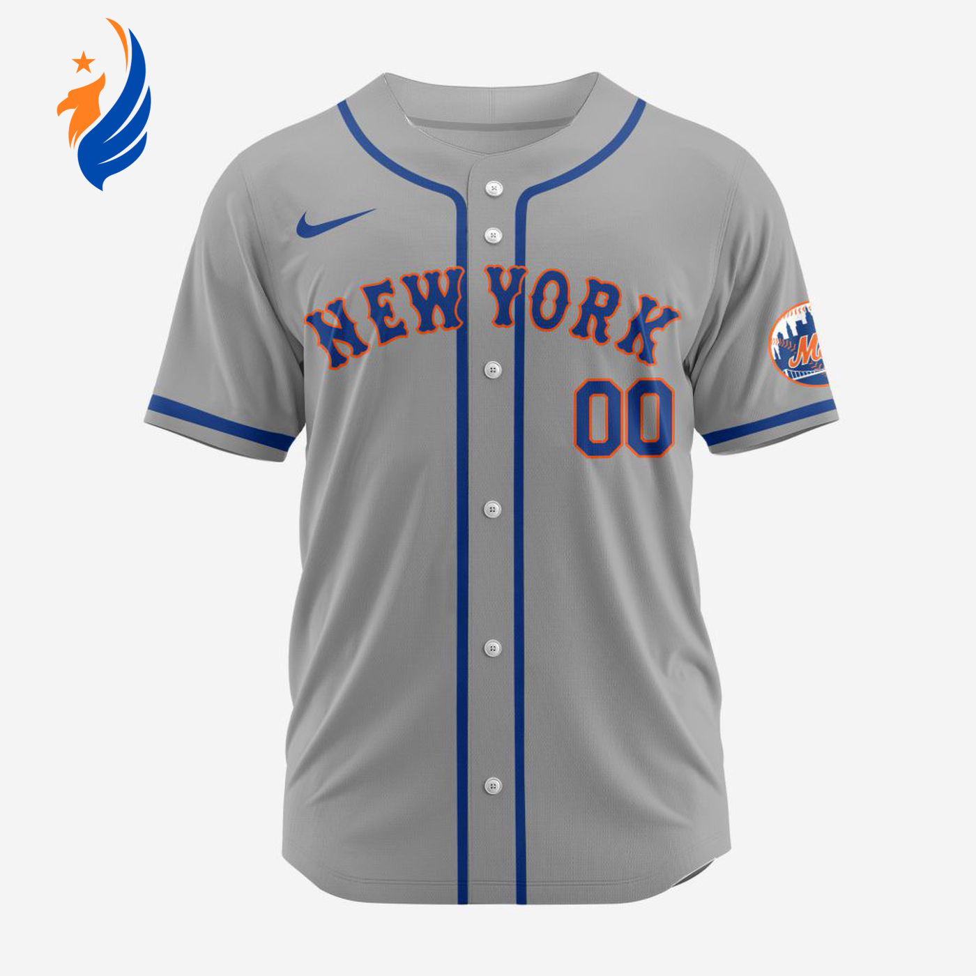 MLB New York Mets Personalized 2024 Road Baseball Jersey - Bafud baseball jersey product view 1