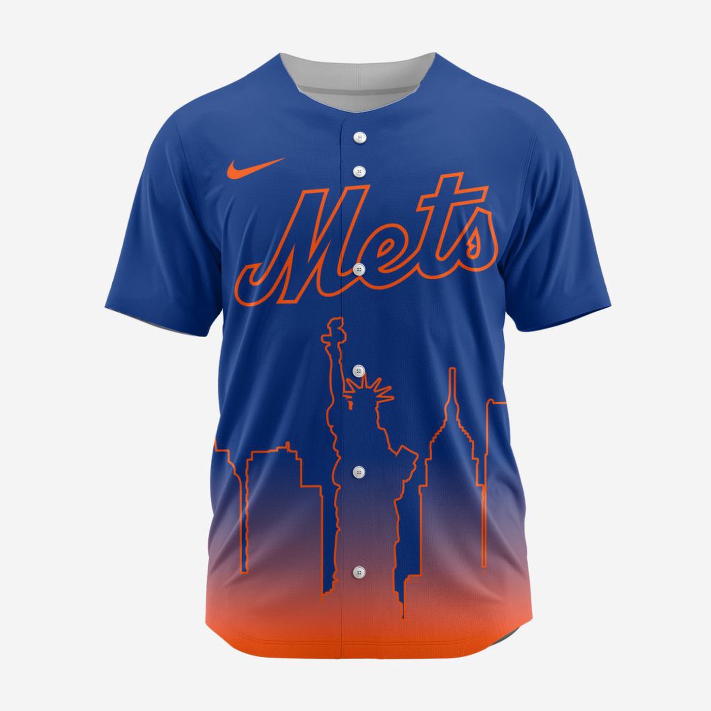MLB New York Mets Special City Edition Concept Baseball Jersey Gift for Men Women - Bafud baseball jersey product view 3