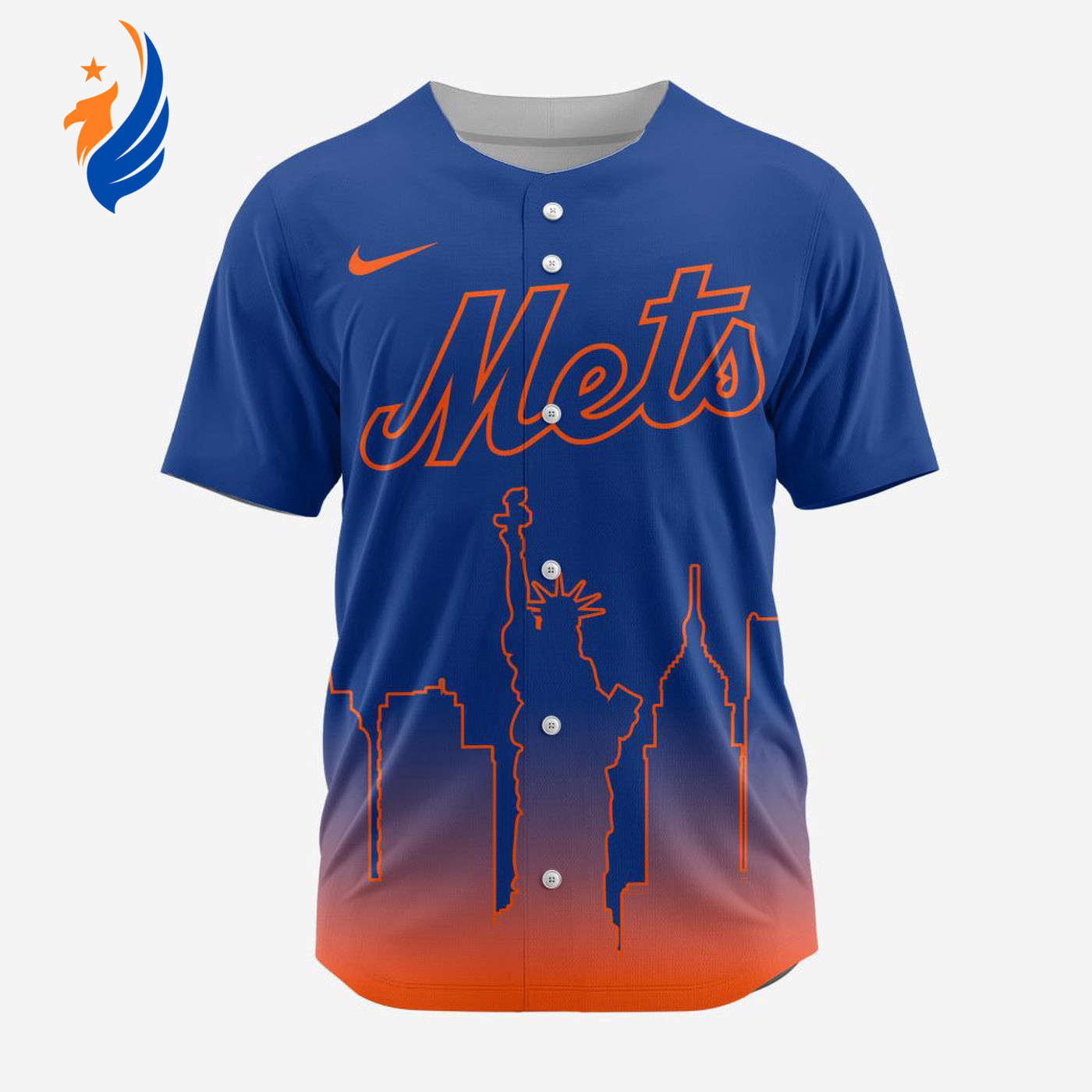 MLB New York Mets Special City Edition Concept Baseball Jersey Gift for Men Women - Bafud baseball jersey product view 1