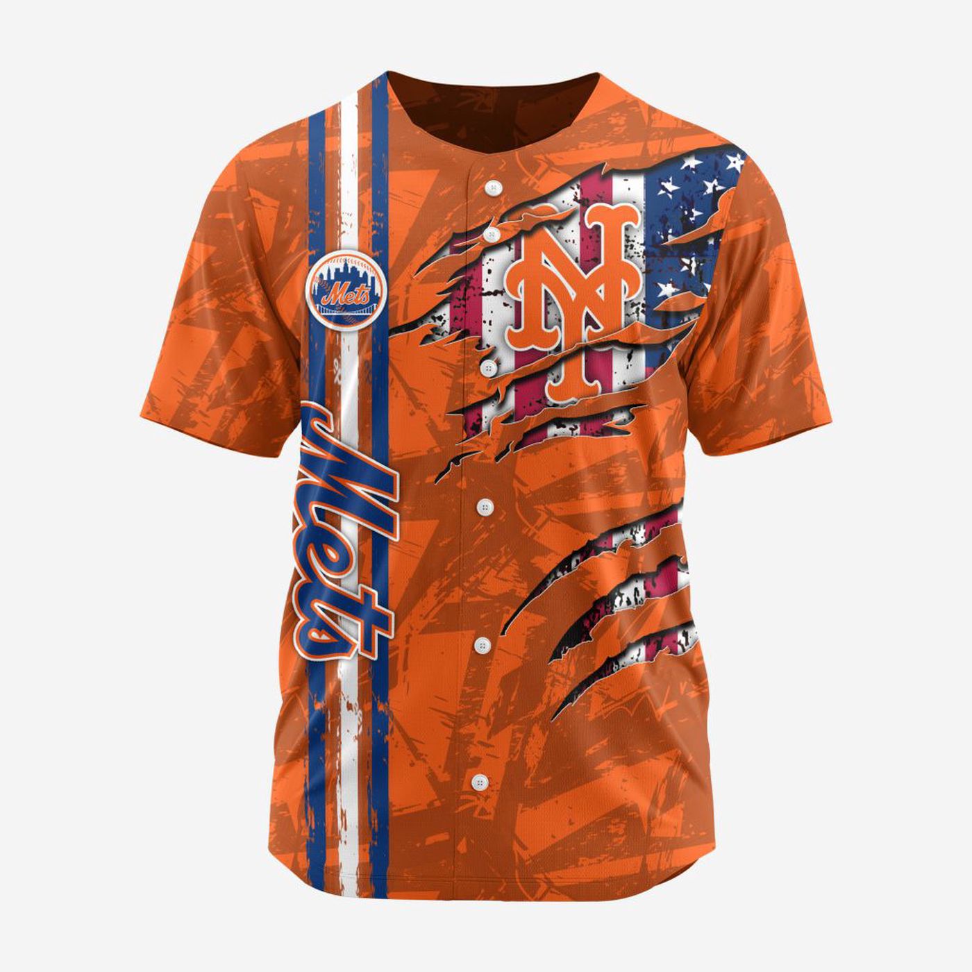 MLB New York Mets Special Design Baseball Jersey Gift for Men Women - Bafud baseball jersey product view 3