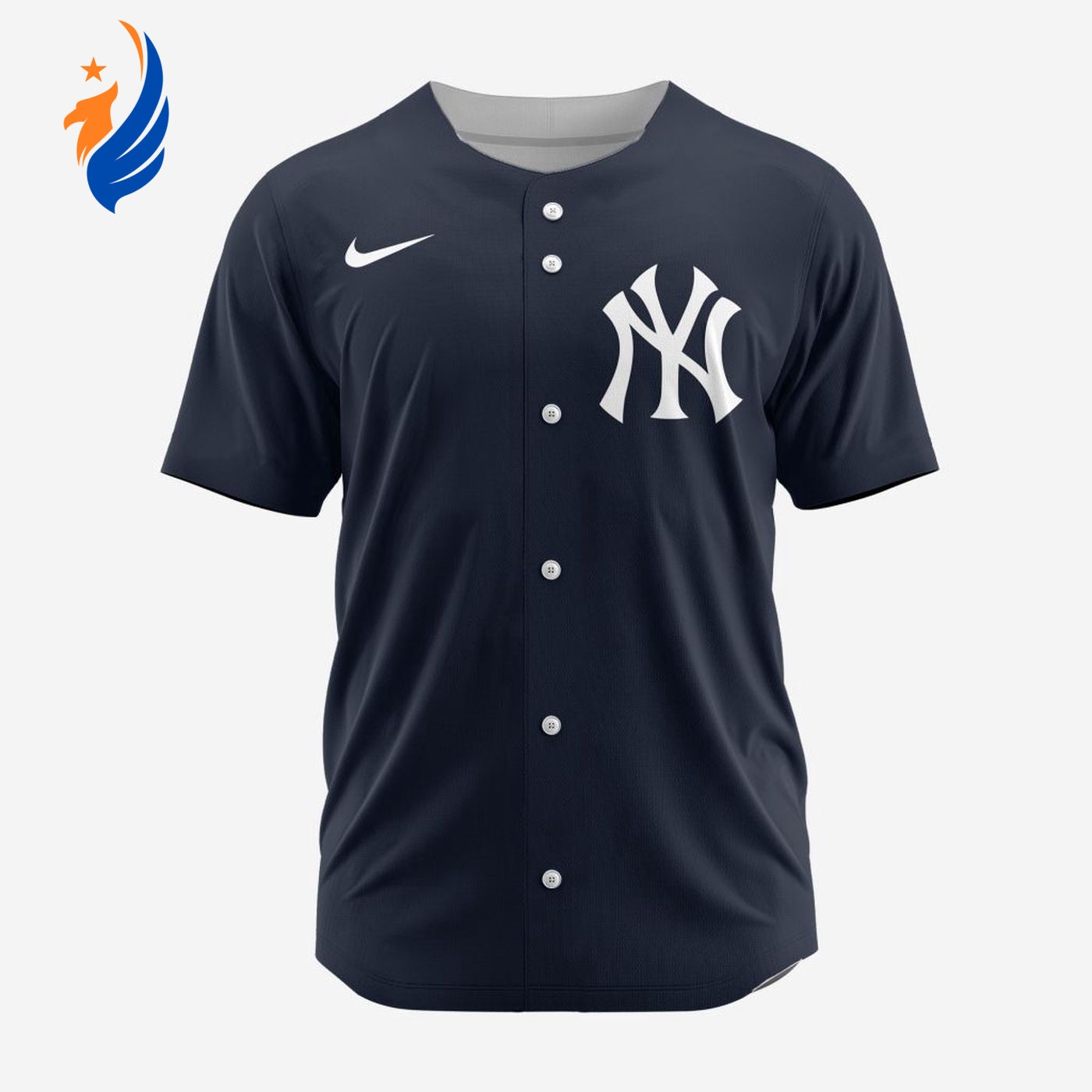 MLB New York Yankees Personalized Alternate Baseball Jersey - Bafud baseball jersey product view 1