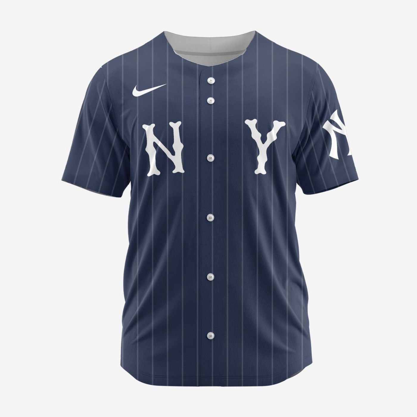 MLB New York Yankees Personalized Alternate Design Concept Baseball Jersey 2402 - Bafud baseball jersey product view 2
