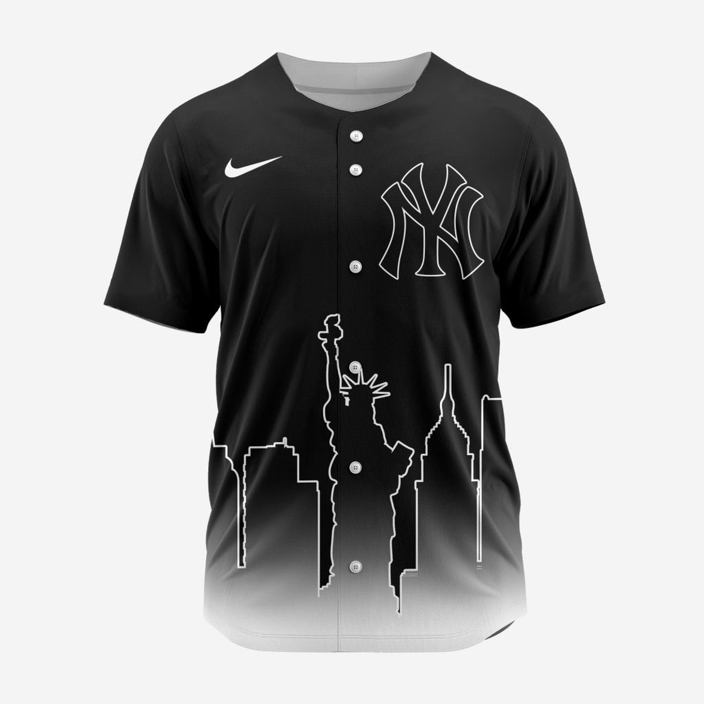 MLB New York Yankees Special City Edition Concept Baseball Jersey Gift for Men Women - Bafud baseball jersey product view 2