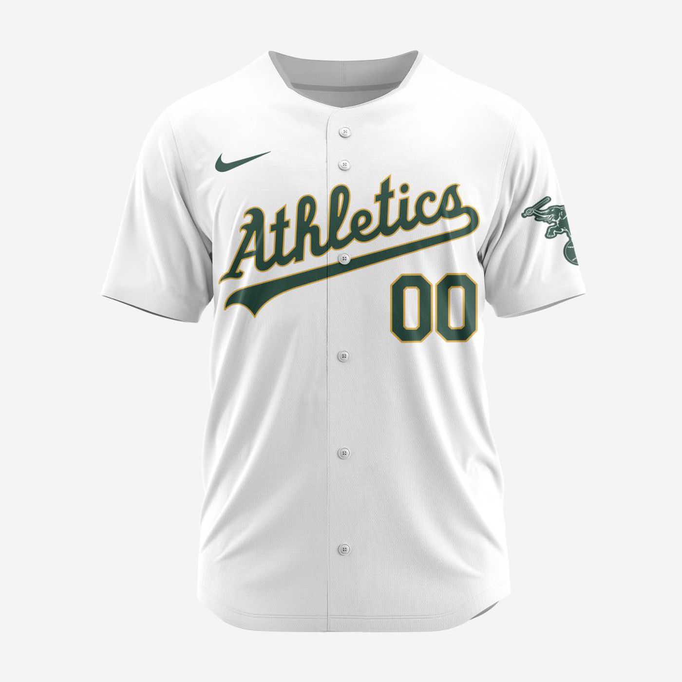 MLB Oakland Athletics Personalized 2024 Home Baseball Jersey - Bafud baseball jersey product view 2