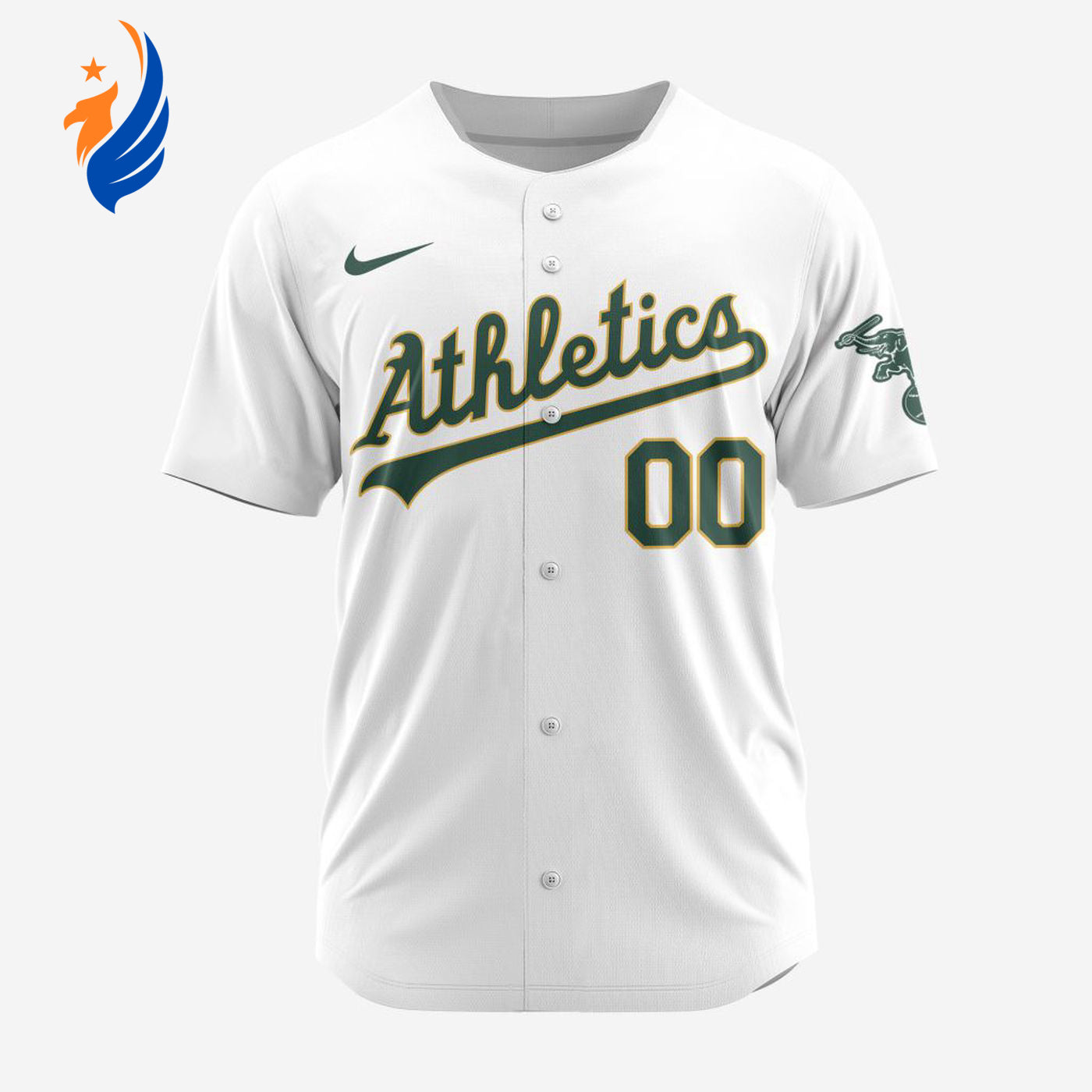 MLB Oakland Athletics Personalized 2024 Home Baseball Jersey - Bafud baseball jersey product view 1