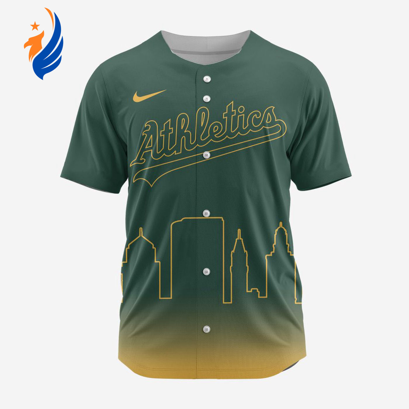 MLB Oakland Athletics Special City Edition Concept Baseball Jersey Gift for Men Women - Bafud baseball jersey product view 1