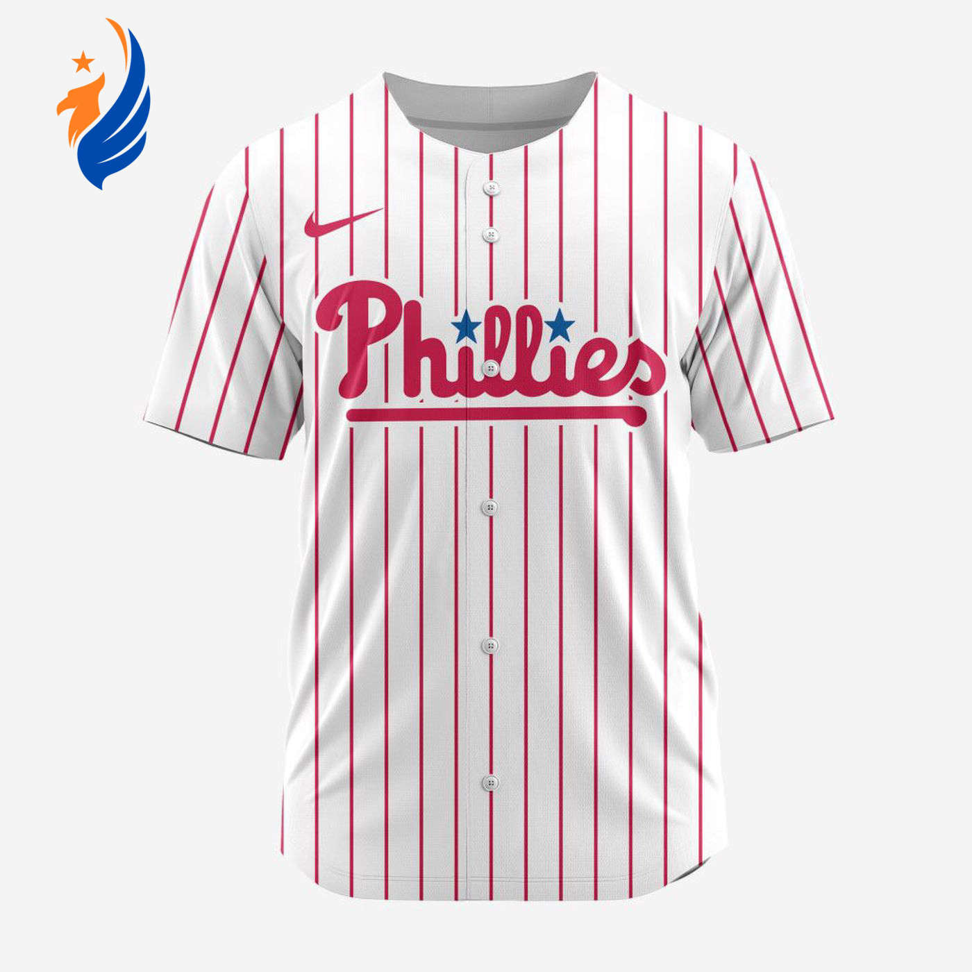 MLB Philadelphia Phillies Personalized 2024 Home Baseball Jersey - Bafud baseball jersey product view 1