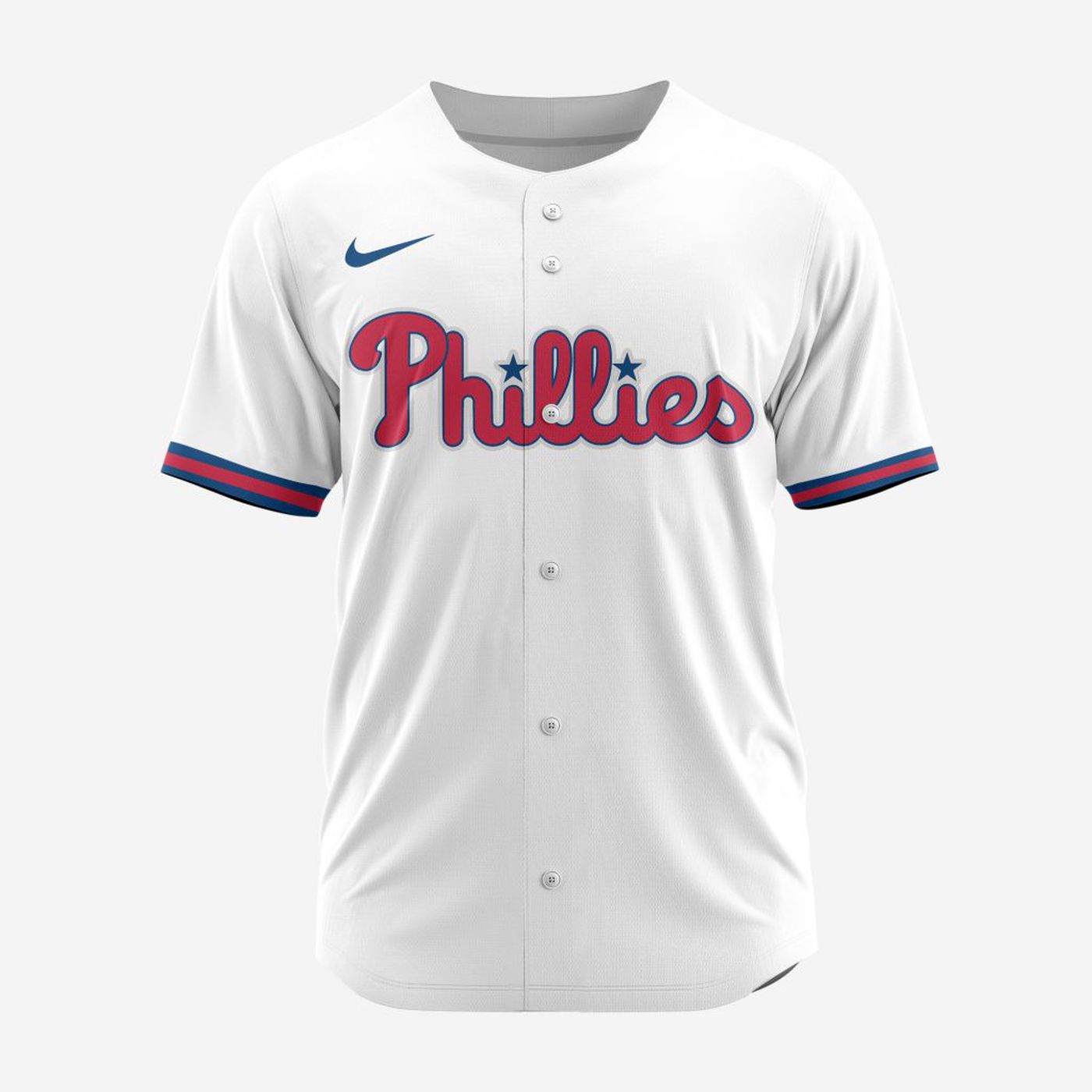 MLB Philadelphia Phillies Personalized Alternate Baseball Jersey - Bafud baseball jersey product view 2