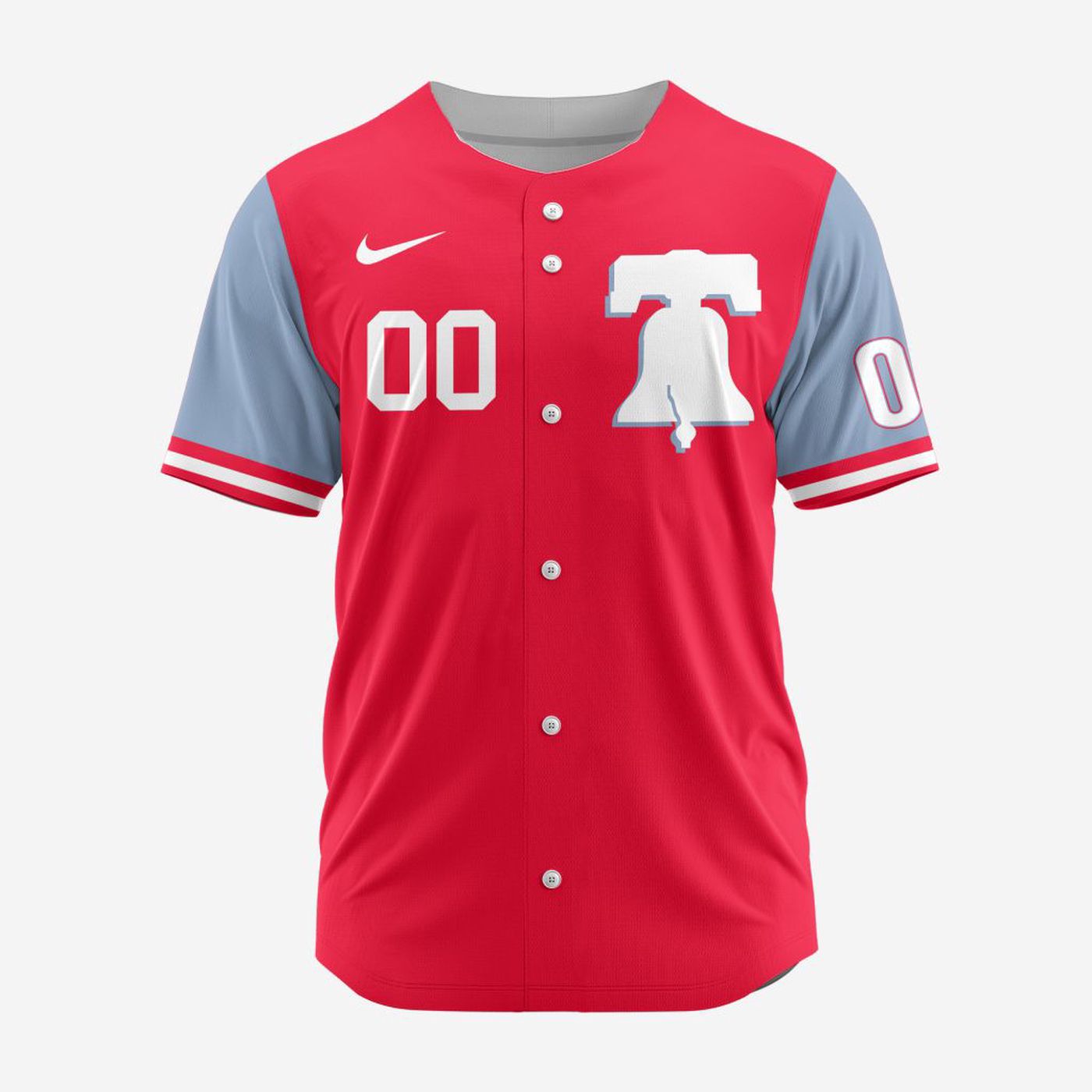 MLB Philadelphia Phillies Personalized Alternate Design Concept Baseball Jersey 2403 - Bafud baseball jersey product view 2