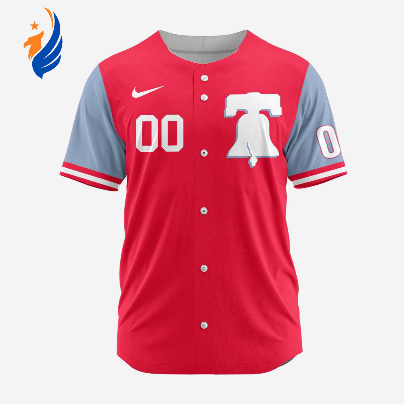 MLB Philadelphia Phillies Personalized Alternate Design Concept Baseball Jersey 2403 - Bafud baseball jersey product view 1