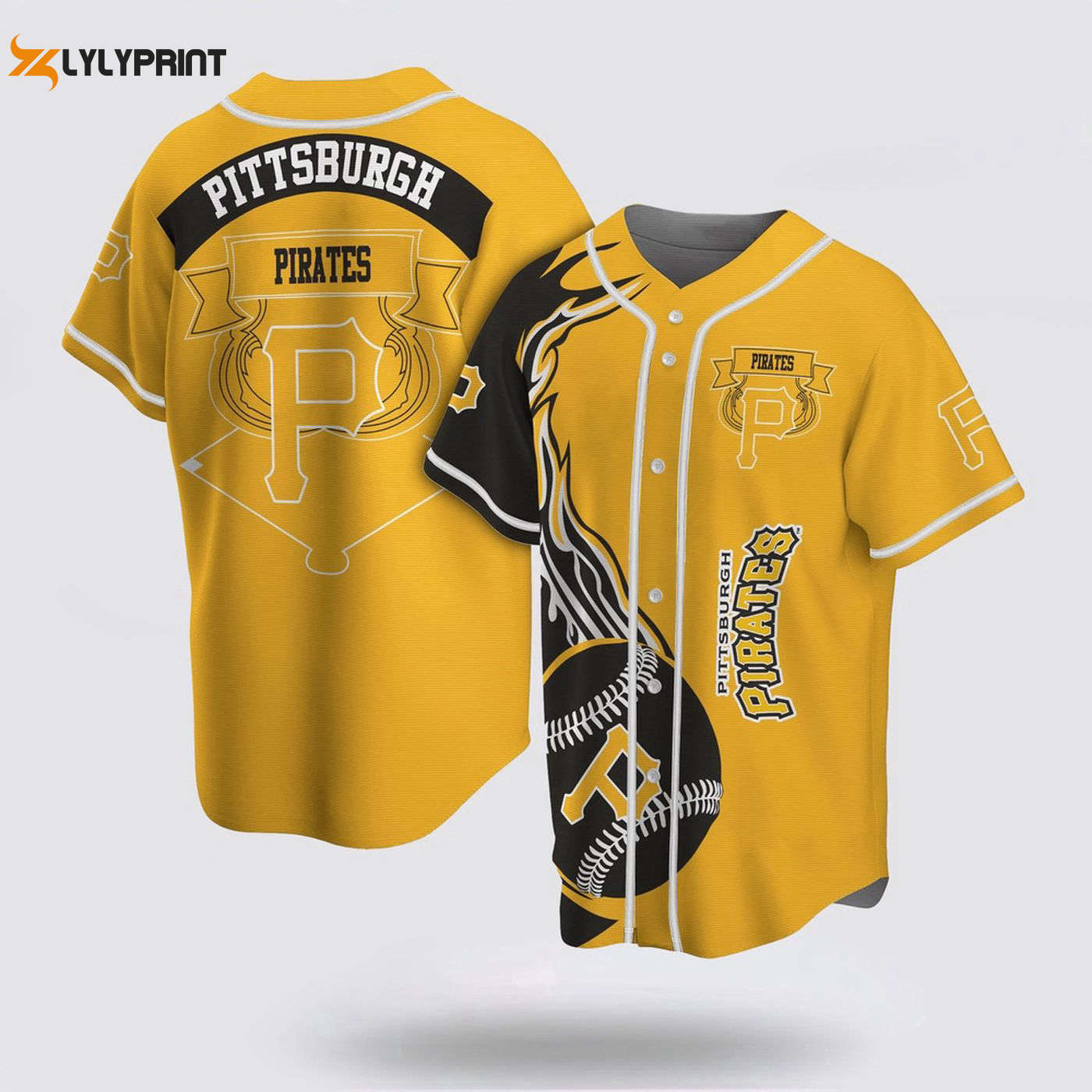 Pittsburgh Pirates MLB Baseball Jersey: Classic Fan Favorite for True Baseball Enthusiasts - lylyprint.com baseball jersey product view 1