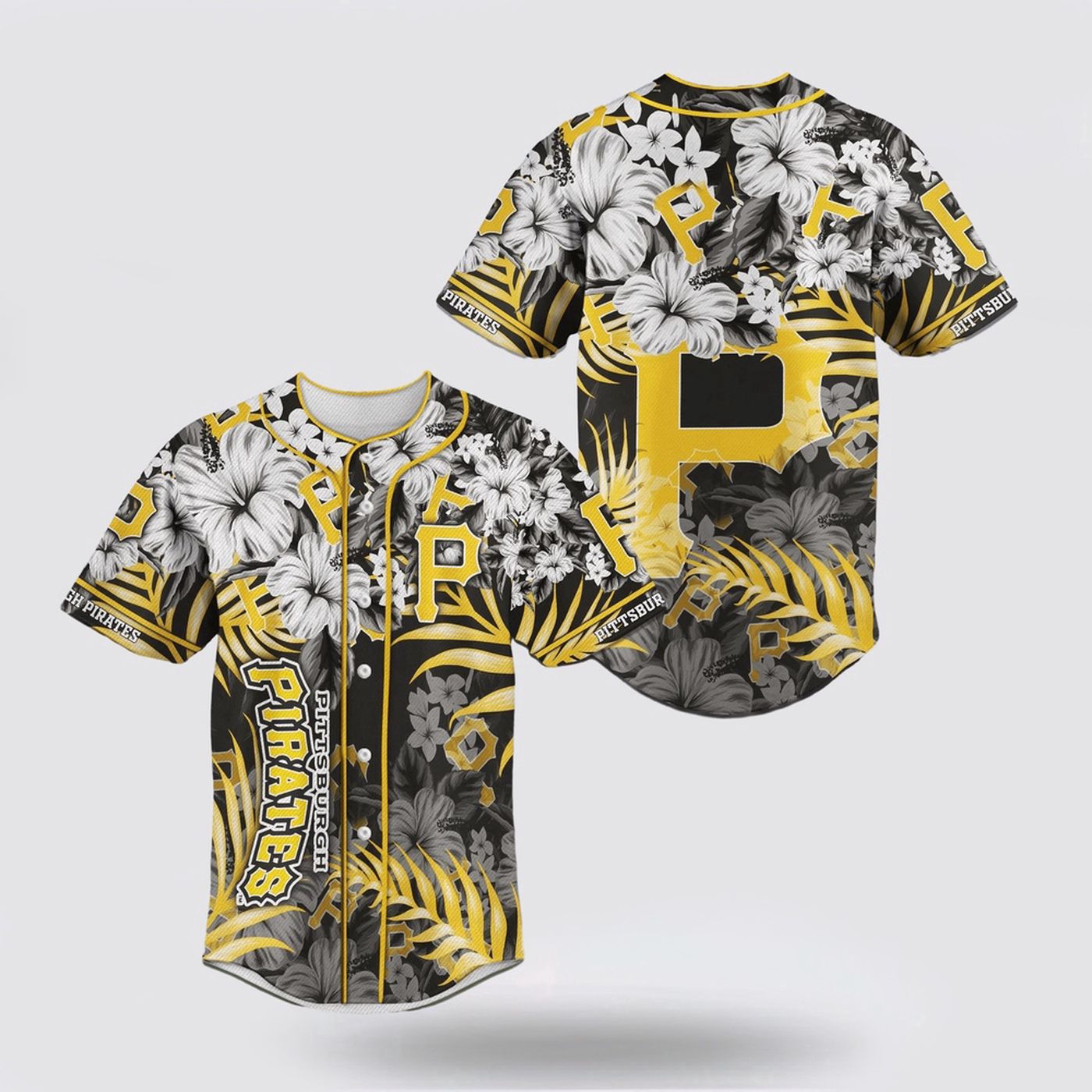 Show Your Team Spirit with MLB Pittsburgh Pirates Baseball Jersey Flower - Perfect for Fans! - Gift for Men Women - lylyprint.com baseball jersey product view 2