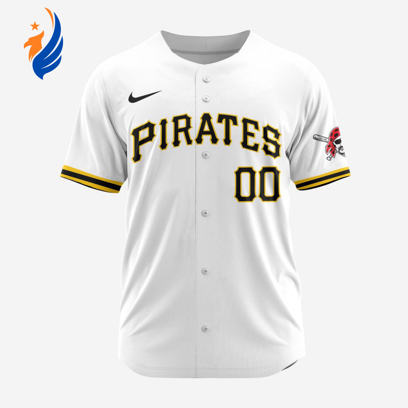 MLB Pittsburgh Pirates Personalized 2024 Home Baseball Jersey - Bafud baseball jersey product view 1