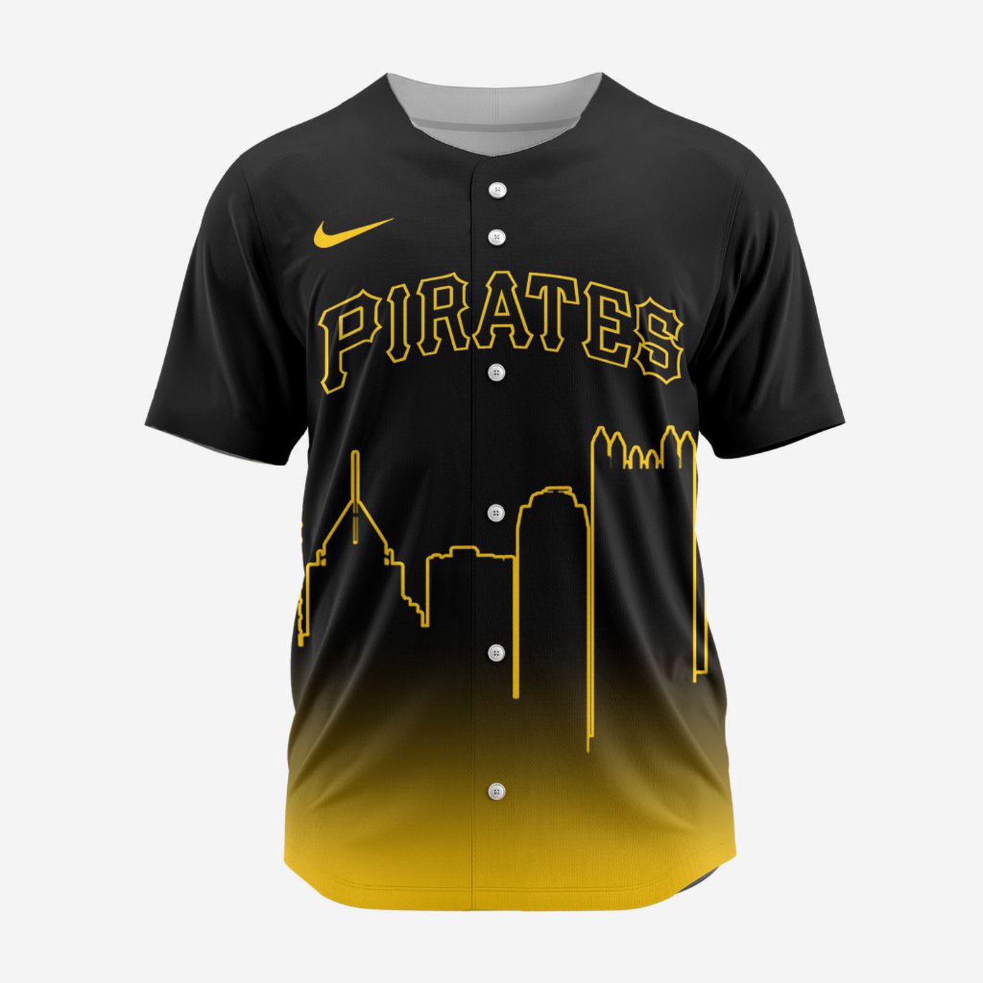 MLB Pittsburgh Pirates Special City Edition Concept Baseball Jersey Gift for Men Women - Bafud baseball jersey product view 2