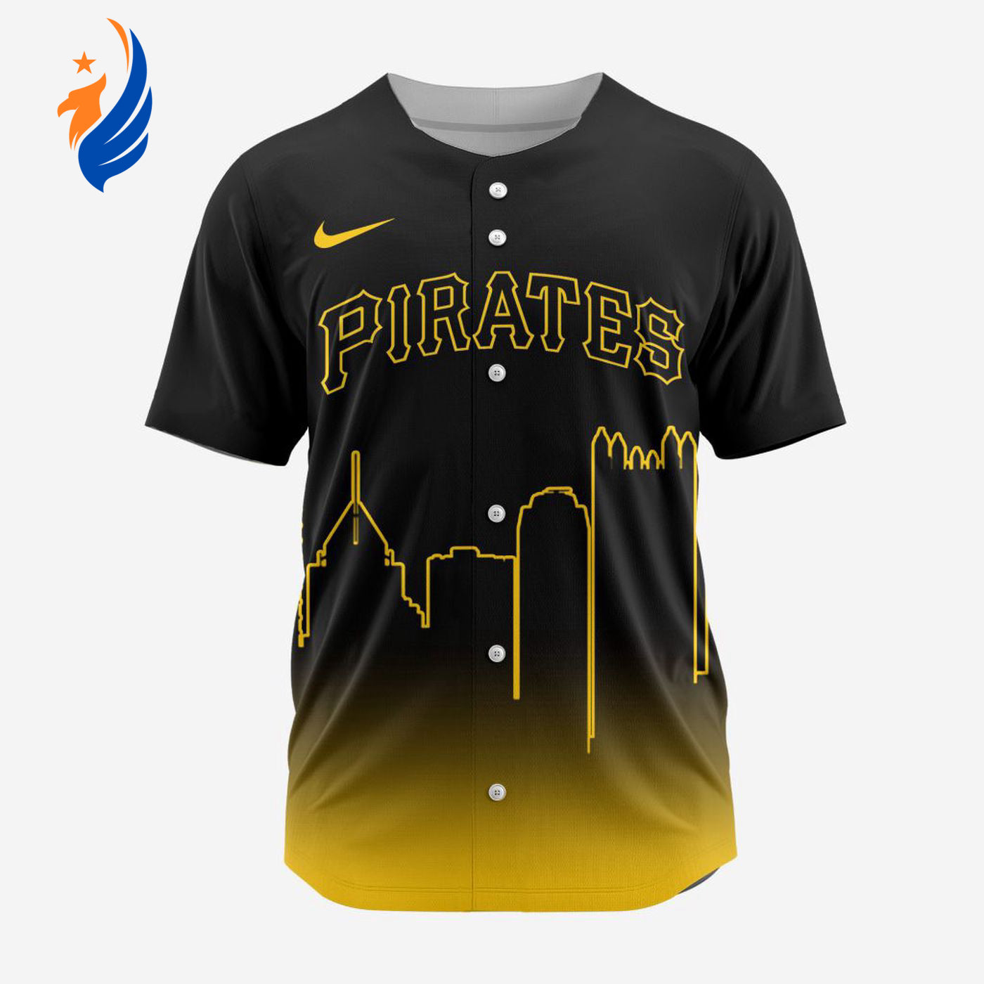 MLB Pittsburgh Pirates Special City Edition Concept Baseball Jersey Gift for Men Women - Bafud baseball jersey product view 1