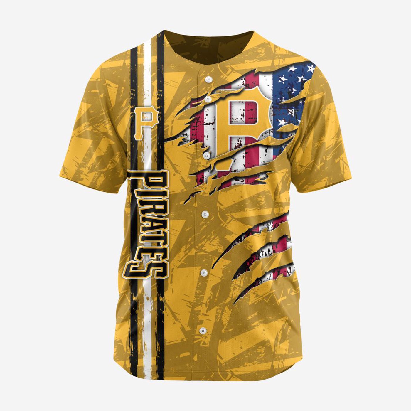 MLB Pittsburgh Pirates Special Design Baseball Jersey Gift for Men Women - Bafud baseball jersey product view 2