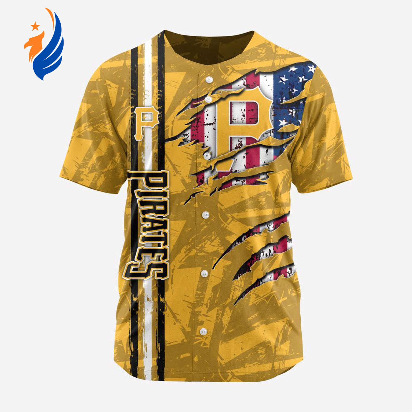 MLB Pittsburgh Pirates Special Design Baseball Jersey Gift for Men Women - Bafud baseball jersey product view 1