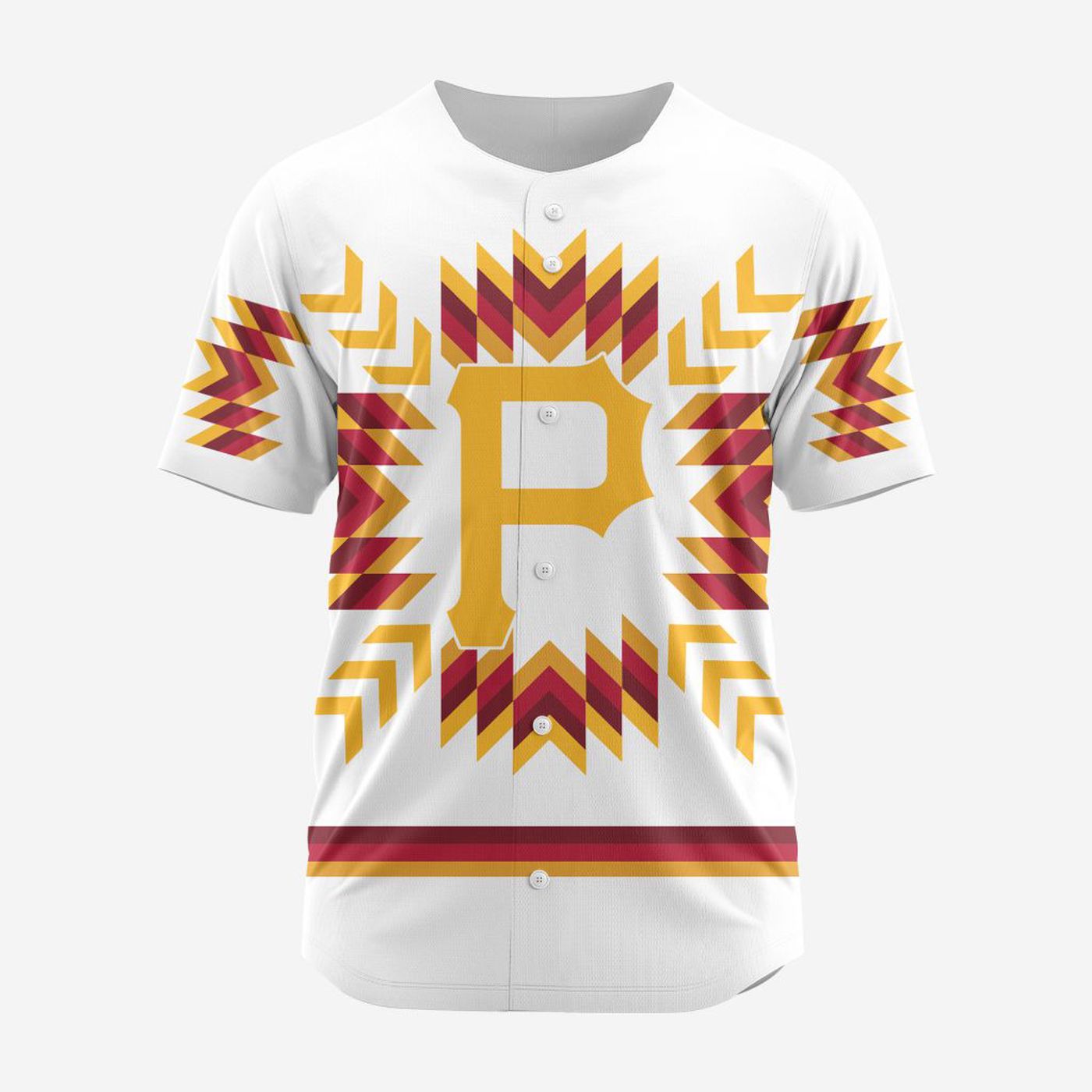 MLB Pittsburgh Pirates Special Native Design Baseball Jersey Gift for Men Women - Bafud baseball jersey product view 2