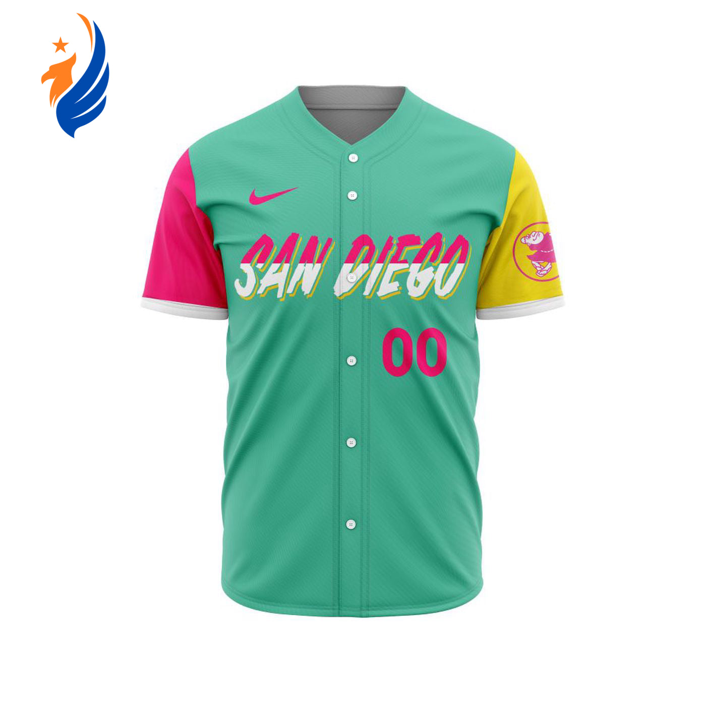 MLB San Diego Padres Personalized 2023 City Connect Design Baseball Jersey - Bafud baseball jersey product view 1