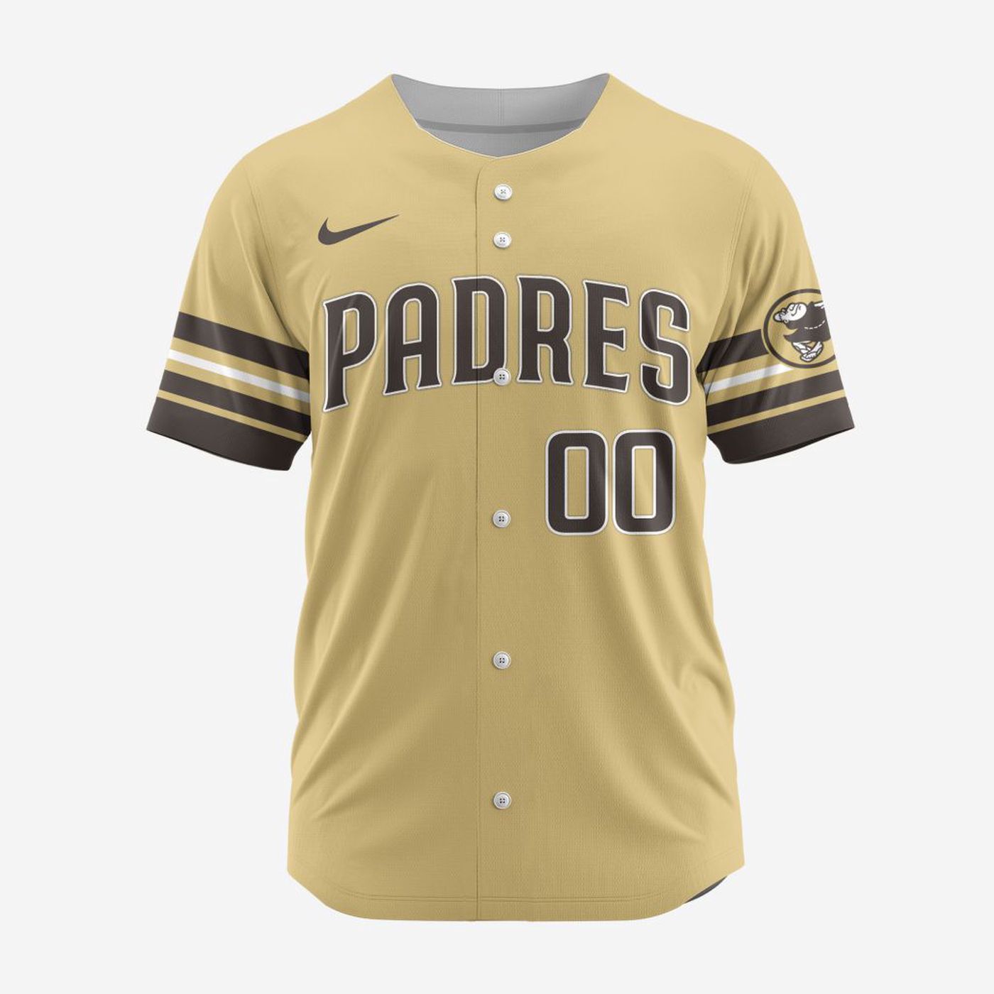 MLB San Diego Padres Personalized Alternate Design Concept Baseball Jersey 2403 - Bafud baseball jersey product view 3