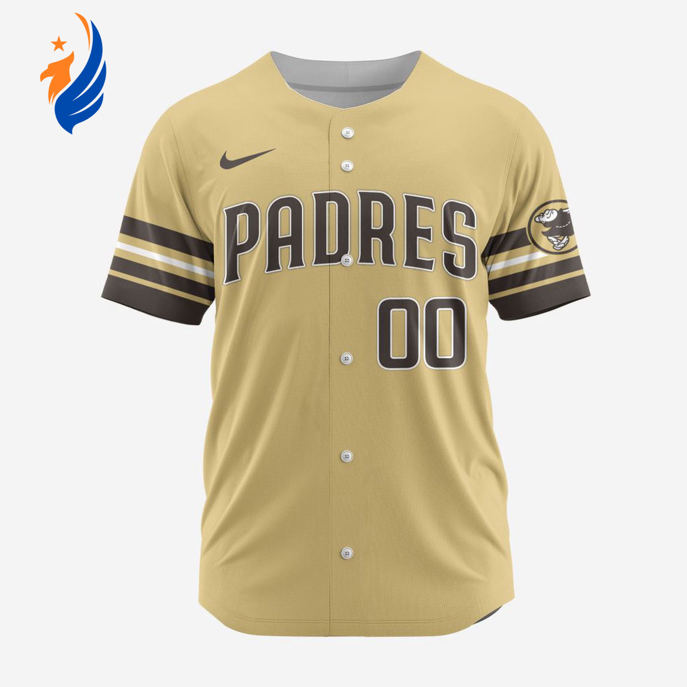 MLB San Diego Padres Personalized Alternate Design Concept Baseball Jersey 2403 - Bafud baseball jersey product view 1