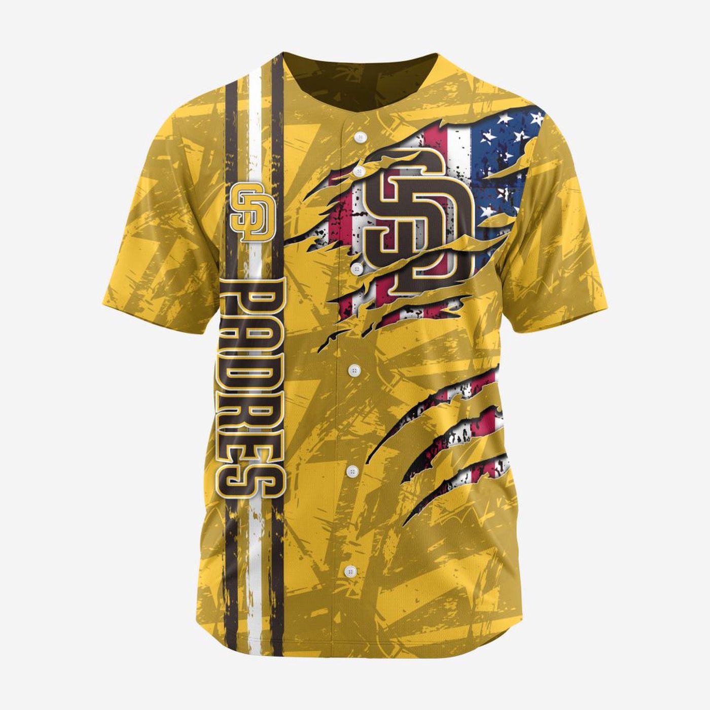 MLB San Diego Padres Special Design Baseball Jersey Gift for Men Women - Bafud baseball jersey product view 2