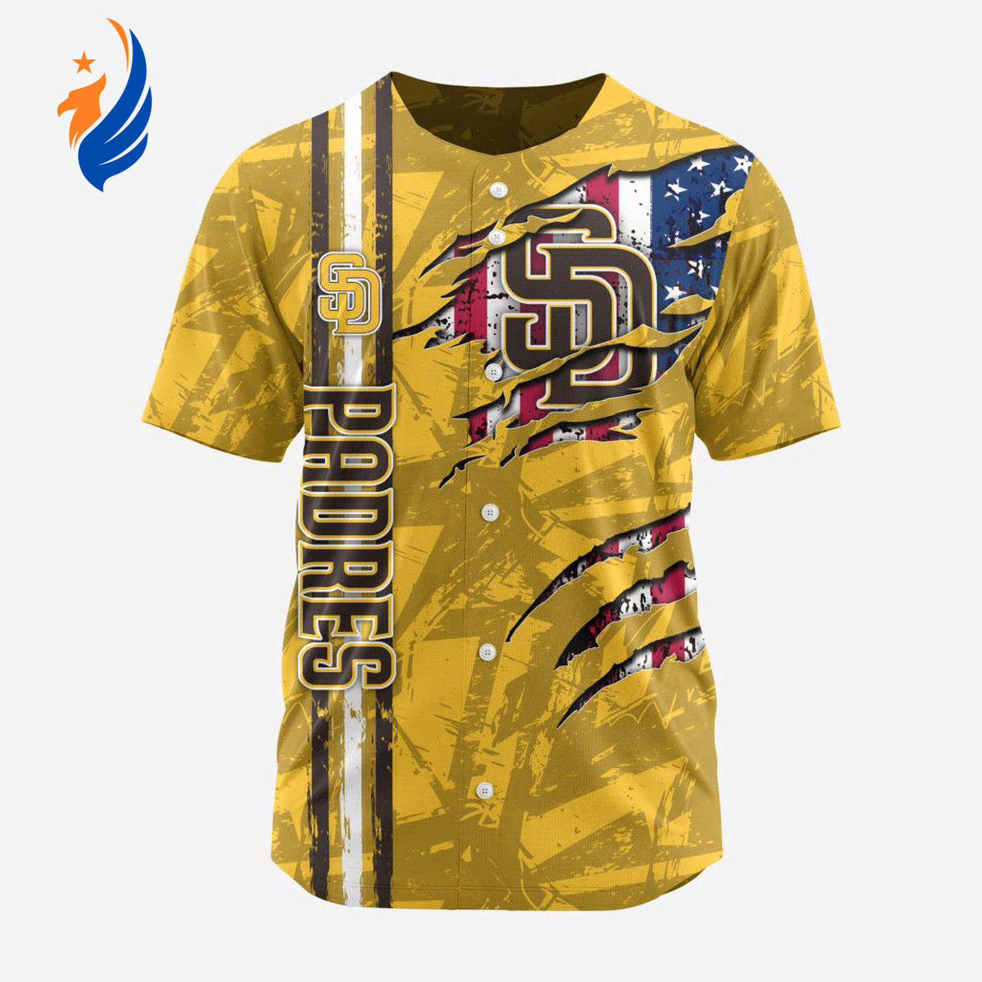 MLB San Diego Padres Special Design Baseball Jersey Gift for Men Women - Bafud baseball jersey product view 1