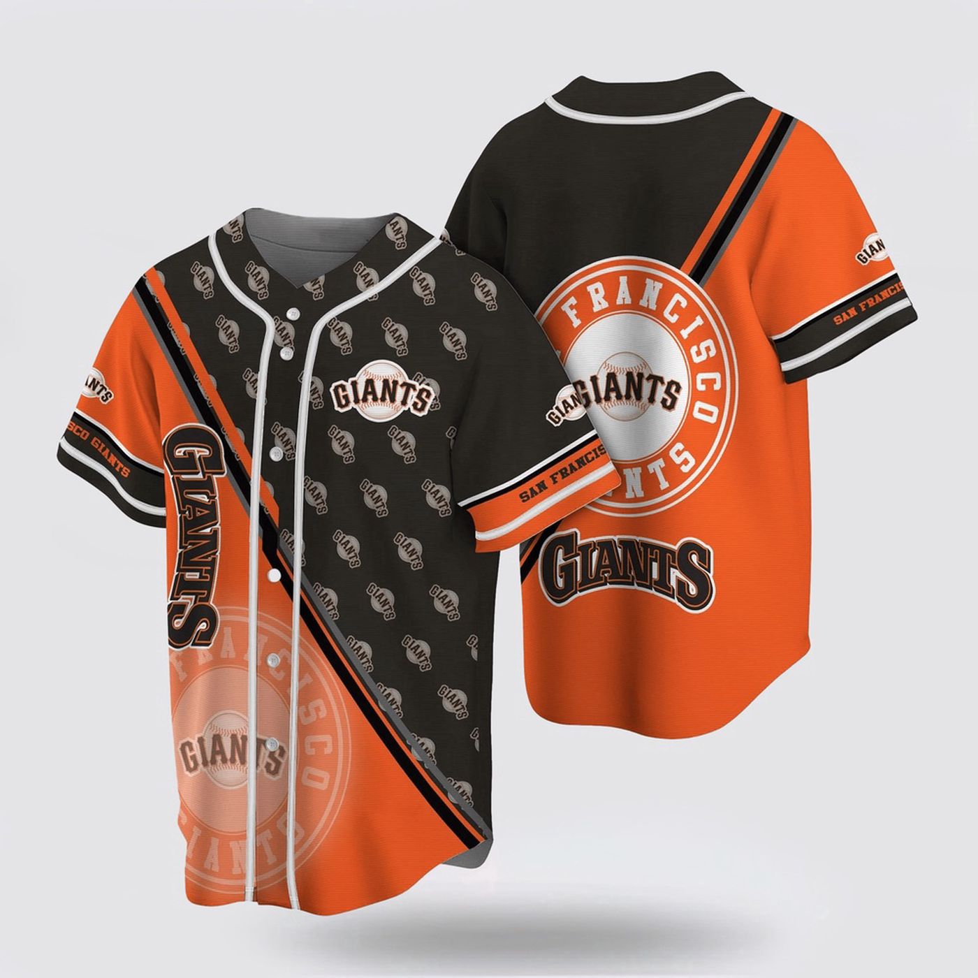 San Francisco Giants MLB Baseball Jersey: Simple Design for Passionate Fans – Shop Now! - lylyprint.com baseball jersey product view 2