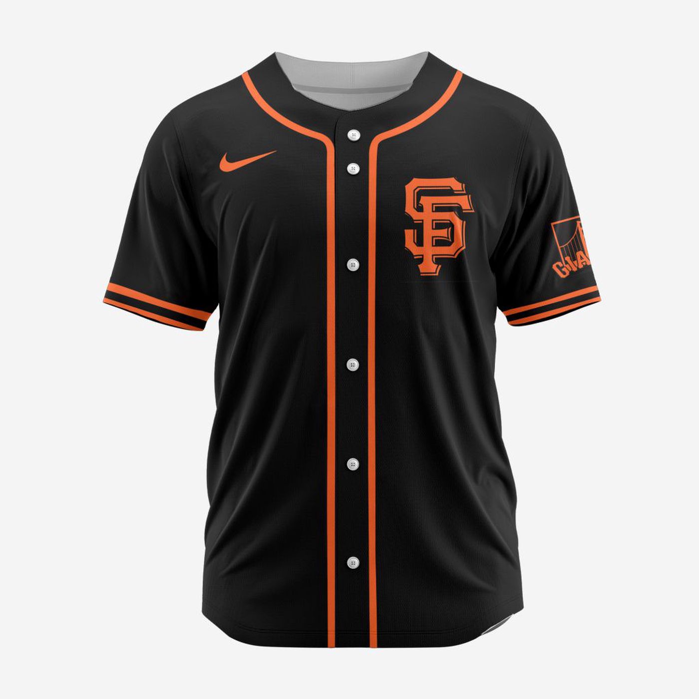 MLB San Francisco Giants Personalized Alternate 02 Baseball Jersey - Bafud baseball jersey product view 3