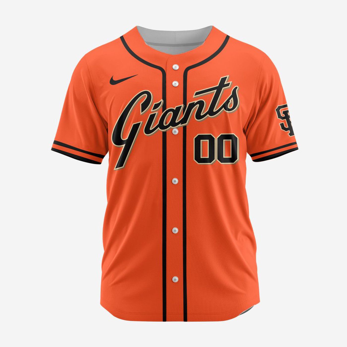 MLB San Francisco Giants Personalized Alternate Baseball Jersey - Bafud baseball jersey product view 2