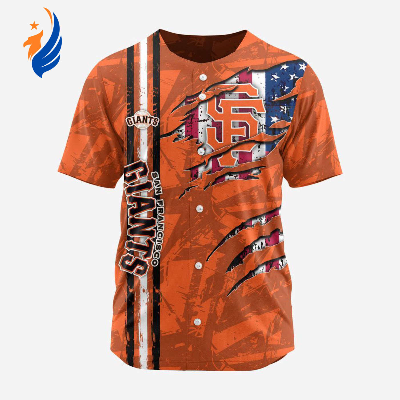 MLB San Francisco Giants Special Design Baseball Jersey Gift for Men Women - Bafud baseball jersey product view 1
