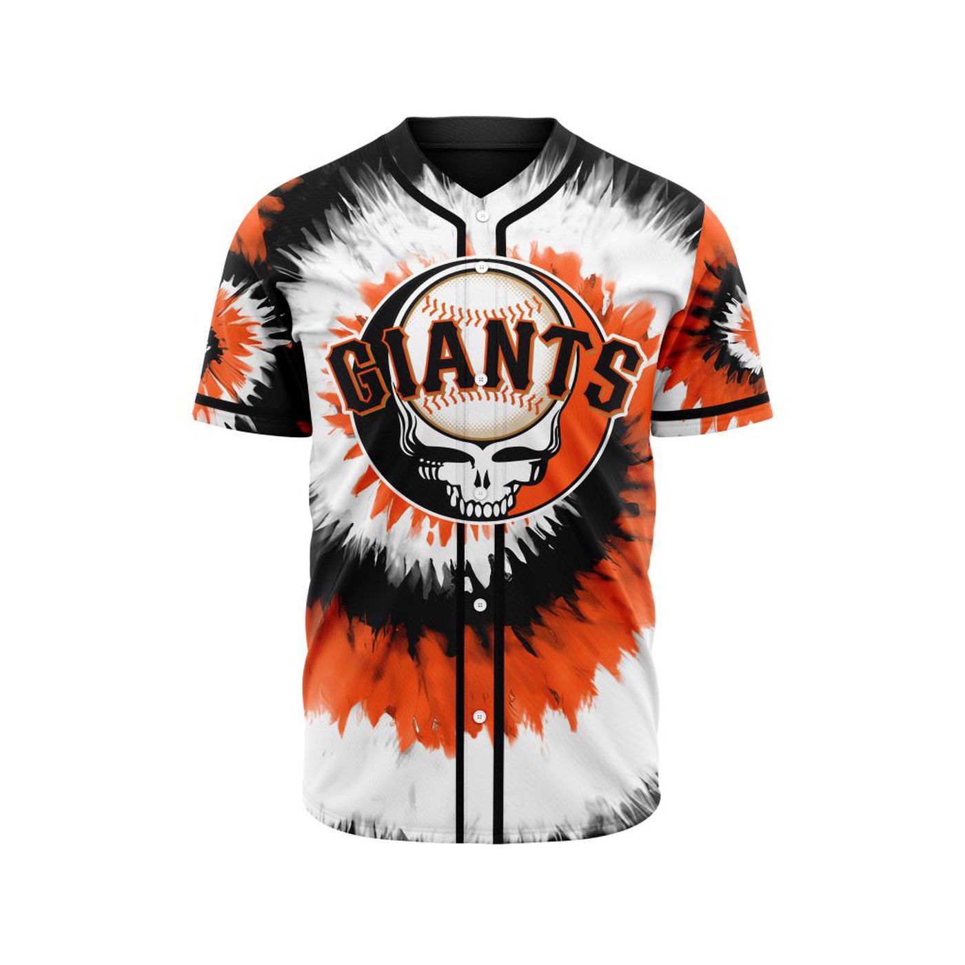 MLB San Francisco Giants Special Grateful Dead Design Baseball Jersey Gift for Men Women - Bafud baseball jersey product view 2