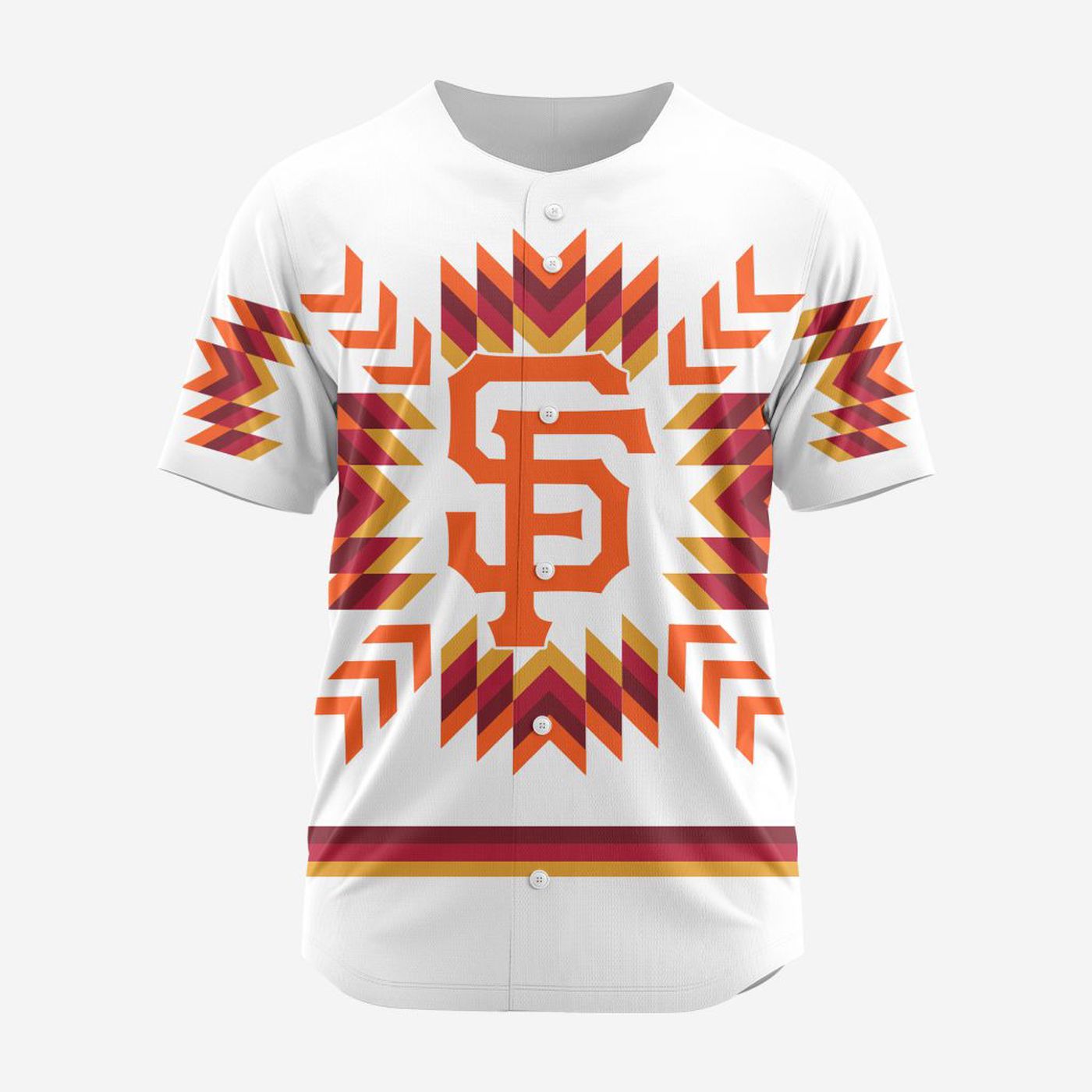 MLB San Francisco Giants Special Native Design Baseball Jersey Gift for Men Women - Bafud baseball jersey product view 2