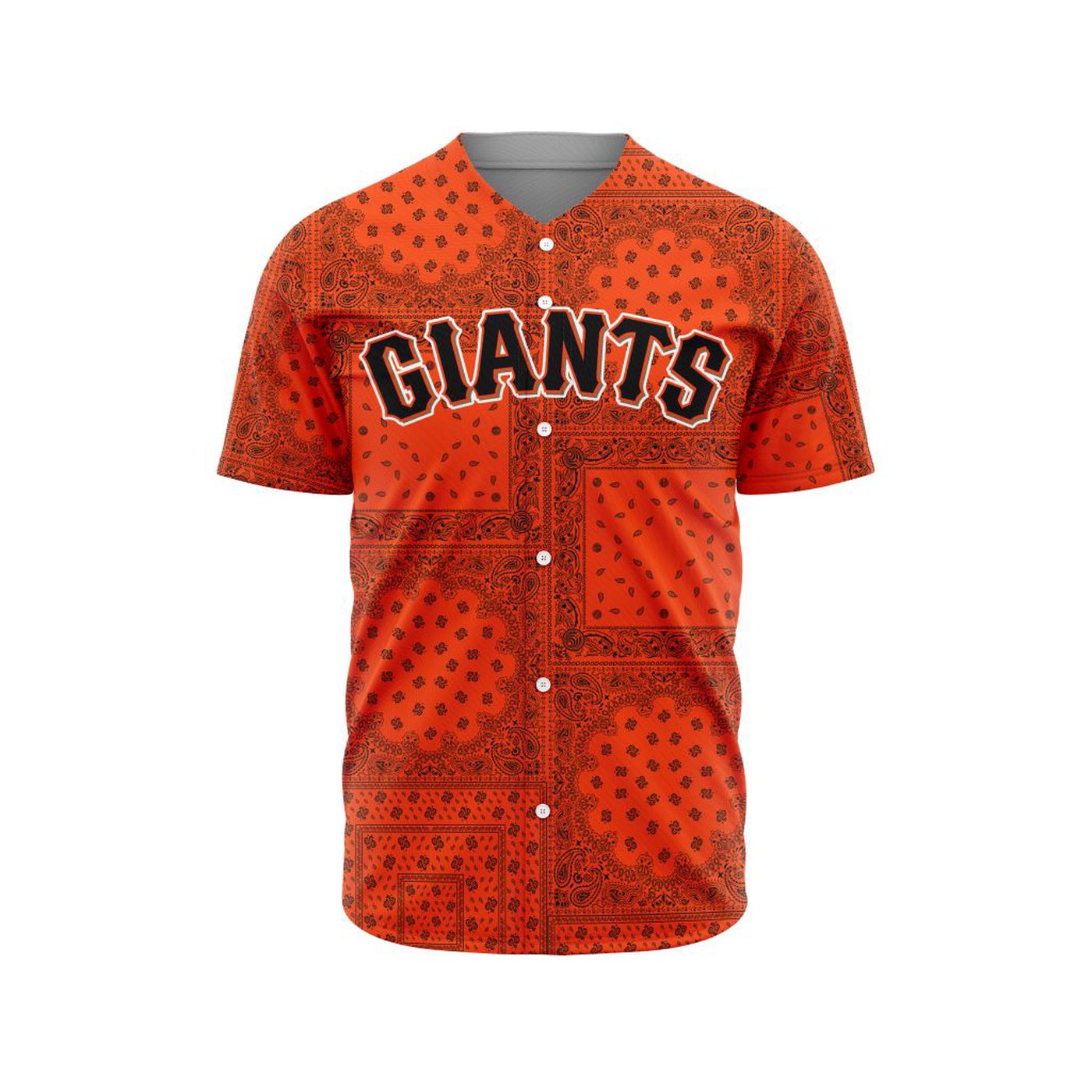 MLB San Francisco Giants Special Paisley Design Baseball Jersey Gift for Men Women - Bafud baseball jersey product view 3