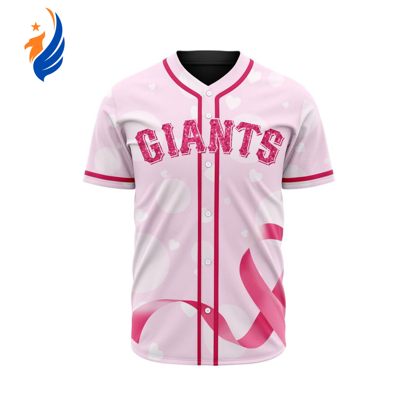 MLB San Francisco Giants Special Pink Design Fight Breast Cancer Baseball Jersey Gift for Men Women - Bafud baseball jersey product view 1