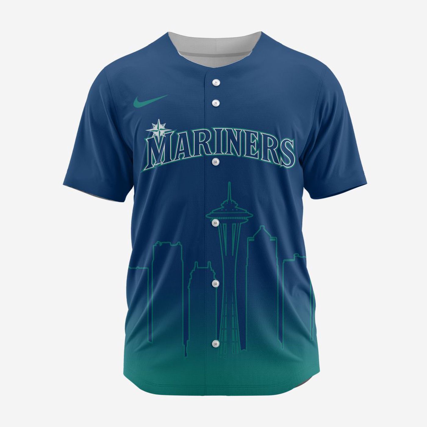 MLB Seattle Mariners Special City Edition Concept Baseball Jersey Gift for Men Women - Bafud baseball jersey product view 2