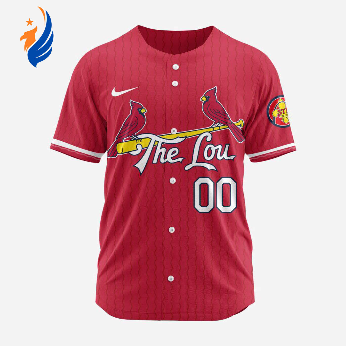 MLB St. Louis Cardinals Personalized 2024 City Connect Baseball Jersey Design - Bafud baseball jersey product view 1