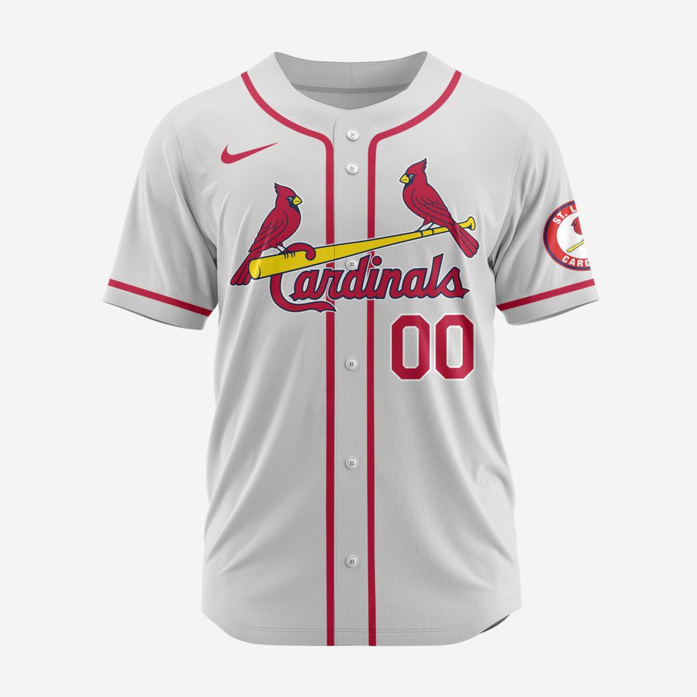 MLB St. Louis Cardinals Personalized Alternate Design Concept Baseball Jersey 2403 - Bafud baseball jersey product view 2