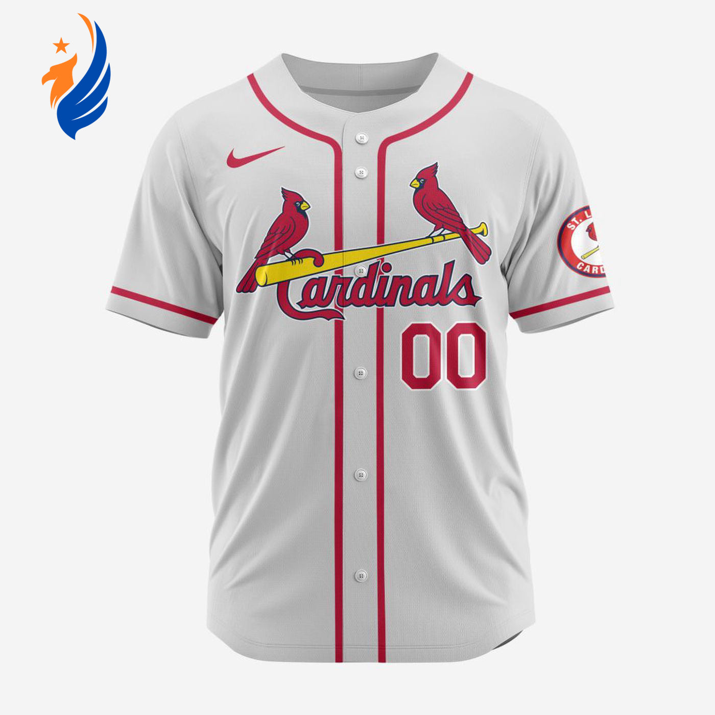 MLB St. Louis Cardinals Personalized Alternate Design Concept Baseball Jersey 2403 - Bafud baseball jersey product view 1