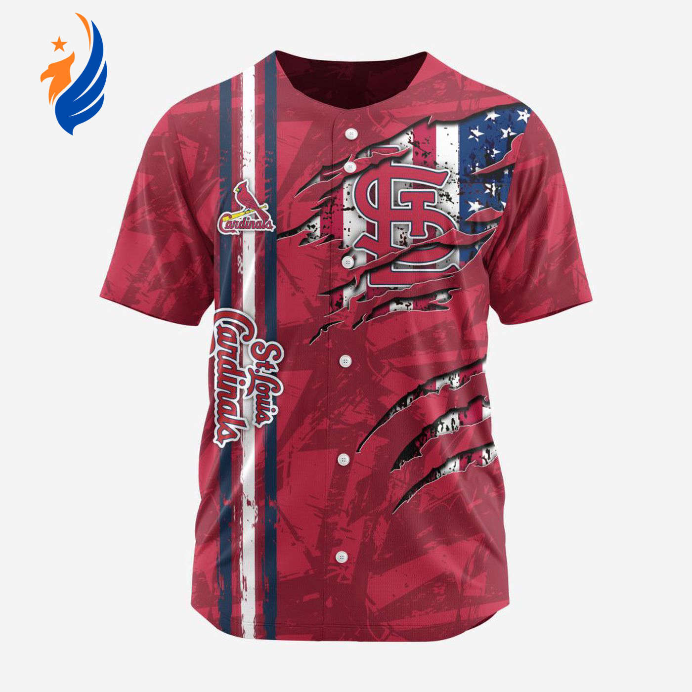MLB St. Louis Cardinals Special Design Baseball Jersey Gift for Men Women - Bafud baseball jersey product view 1