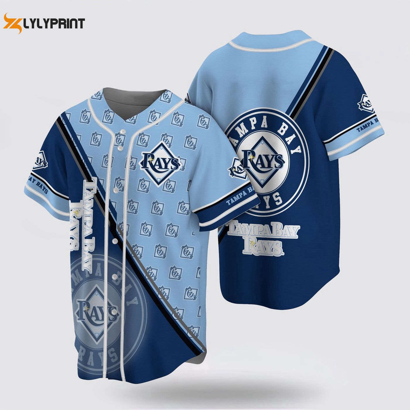 Official Tampa Bay Rays MLB Jersey Simple Design for Diehard Fans - lylyprint.com baseball jersey product view 1