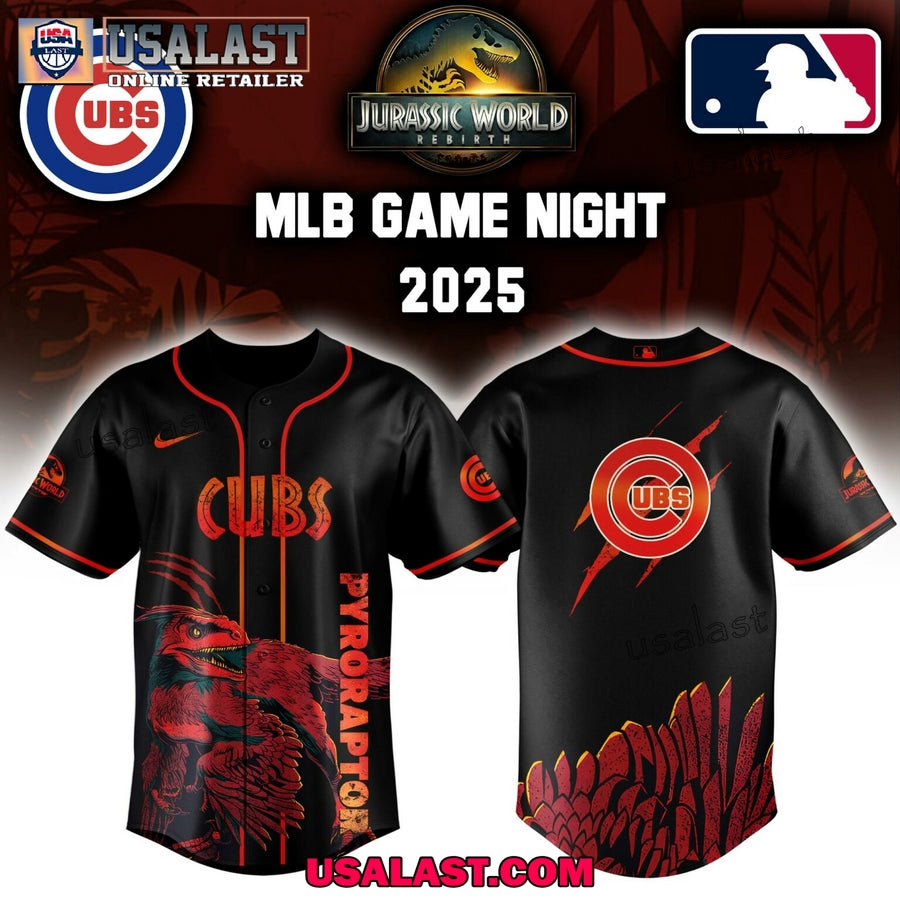 MLB Team Jurassic World Pyroraptor Jersey Shirt baseball jersey product view 5