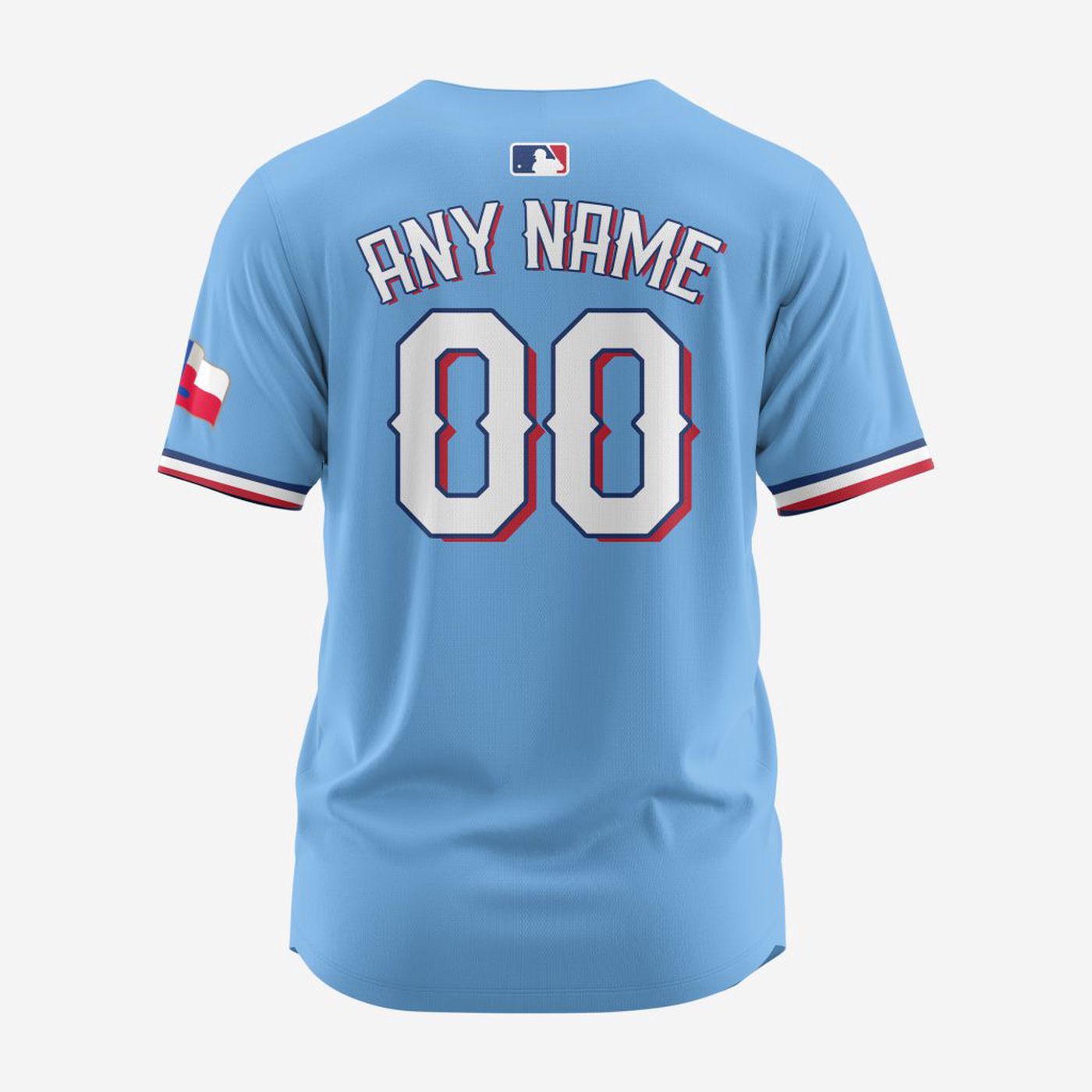 MLB Texas Rangers Personalized Alternate Baseball Jersey - Bafud baseball jersey product view 2