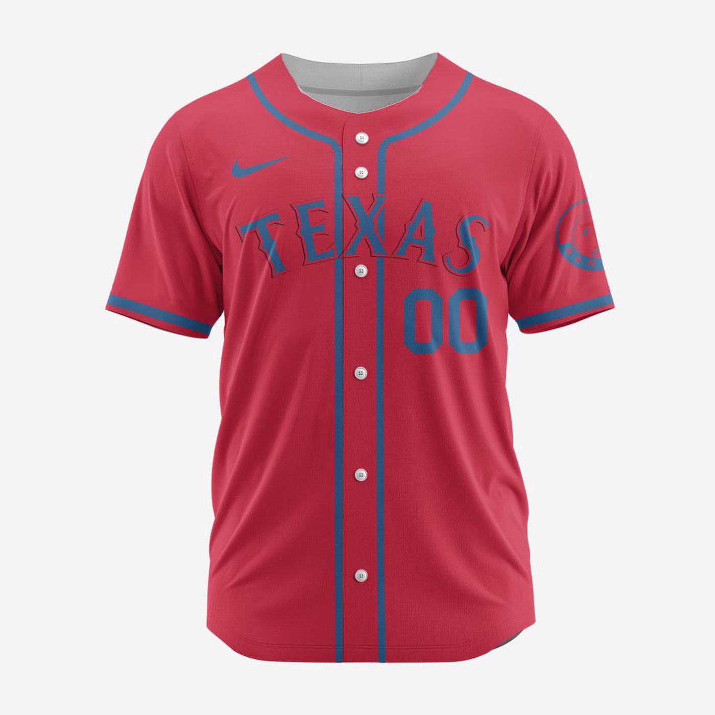 MLB Texas Rangers Personalized Alternate Design Concept Baseball Jersey 2404 - Bafud baseball jersey product view 2