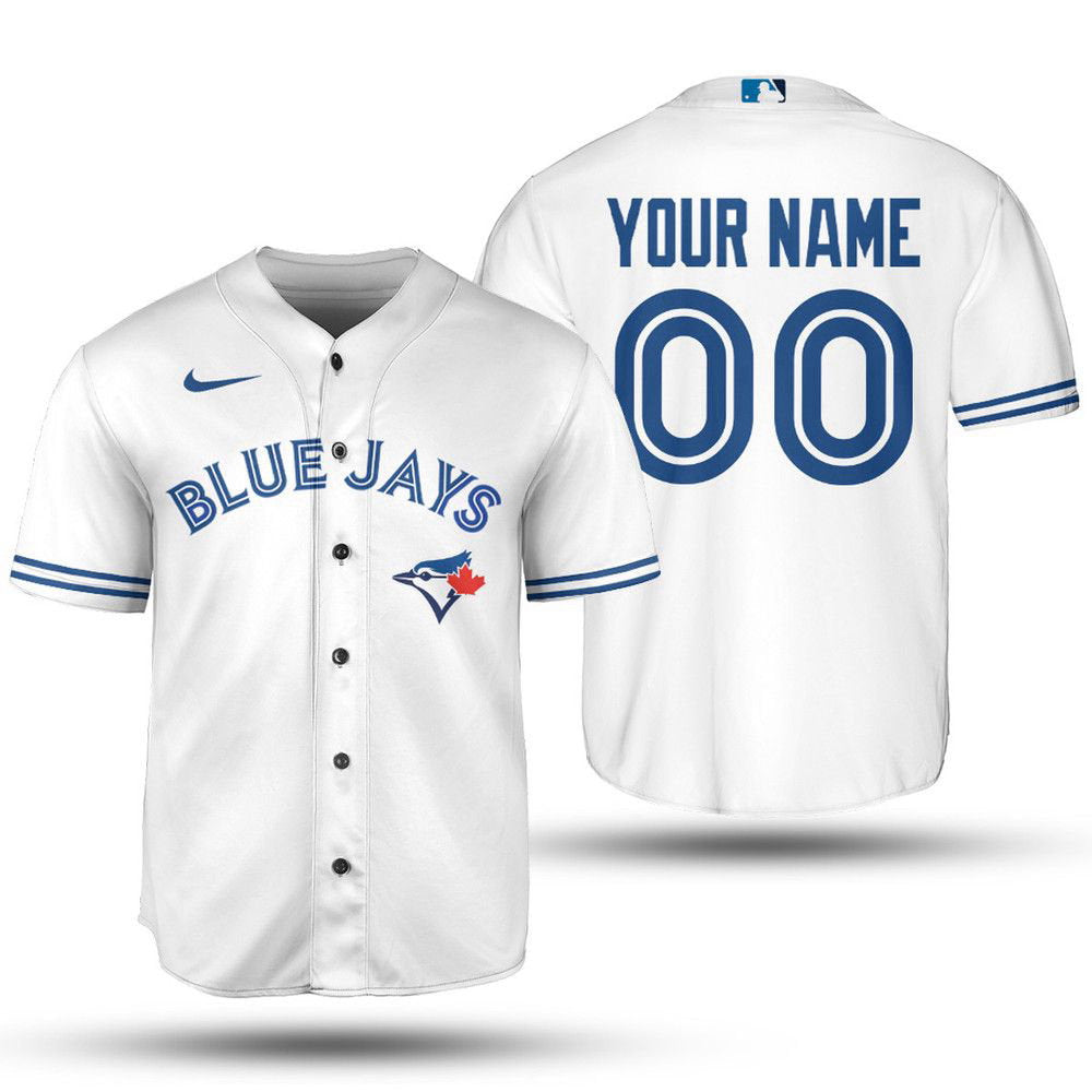MLB Toronto Blue Jays Custom Name Number Home Jersey 2023 Baseball Jersey Unisex Shirt, Gift For Men And Women - Aopprinter baseball jersey product view 1