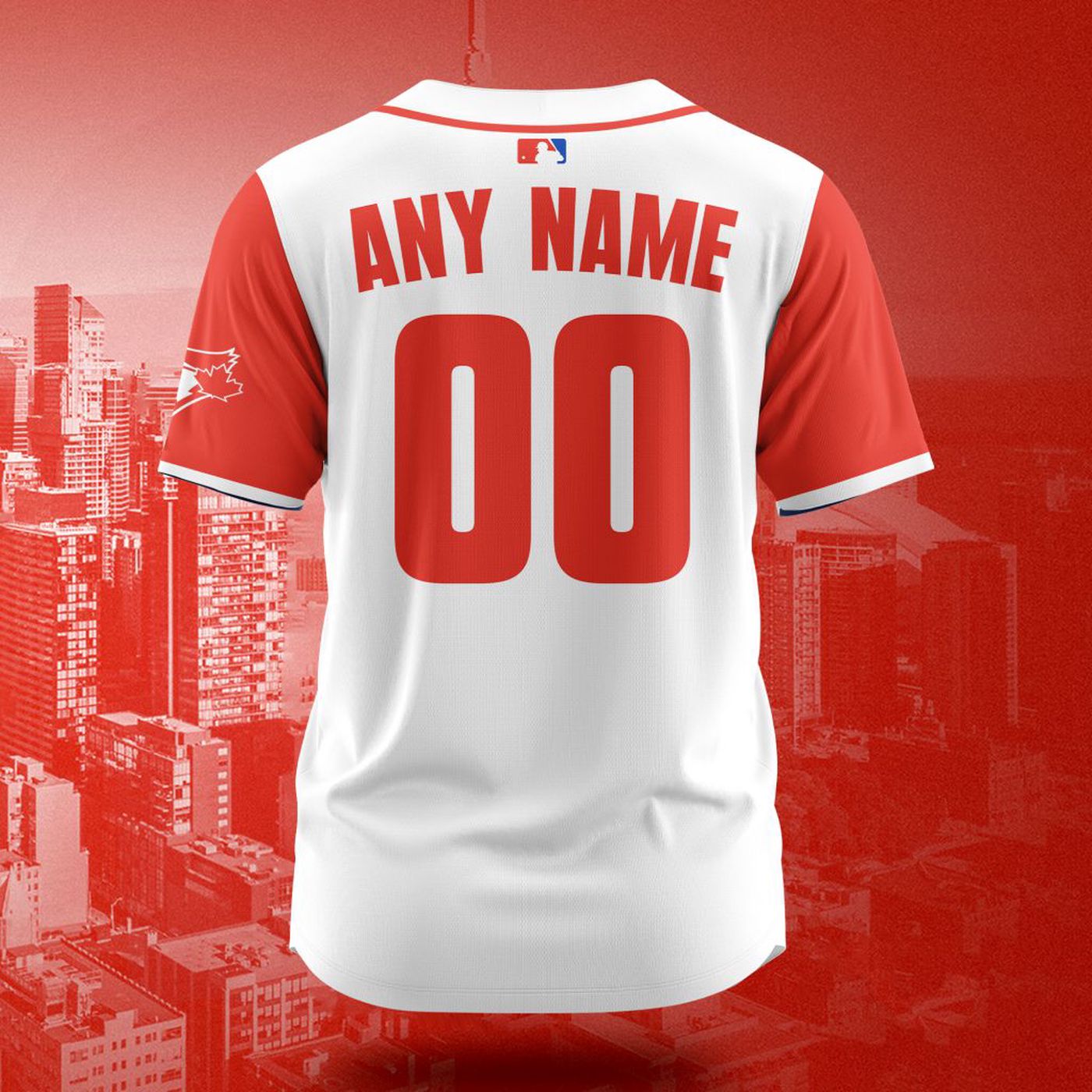 MLB Toronto Blue Jays Personalized City Connect Concept Design Baseball Jersey Gift for Men Women - Bafud baseball jersey product view 2